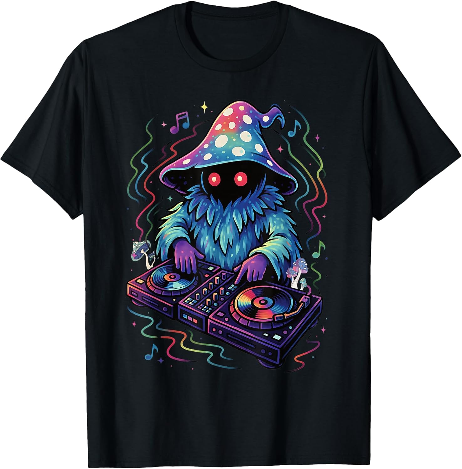 Psychedelic Mushrooms PLUR EDC Tops Men Women - Adult & Kids T-Shirts, Sweatshirts & Hoodies apparel design preview 1