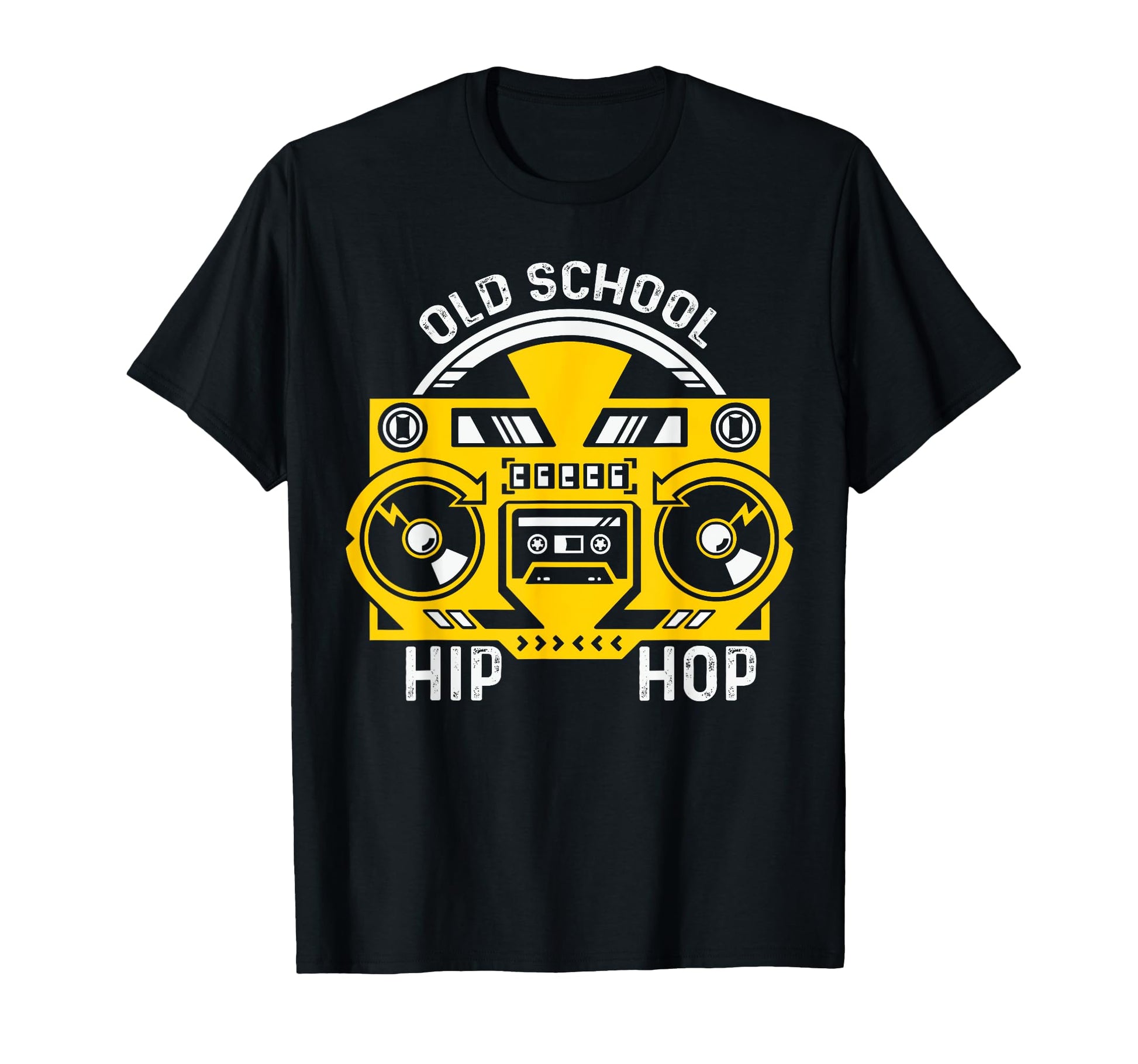 Old School Hip Hop Raised Music T-Shirt - Fun Novelty Design Men Women - T-Shirt, Sweatshirt, Hoodie