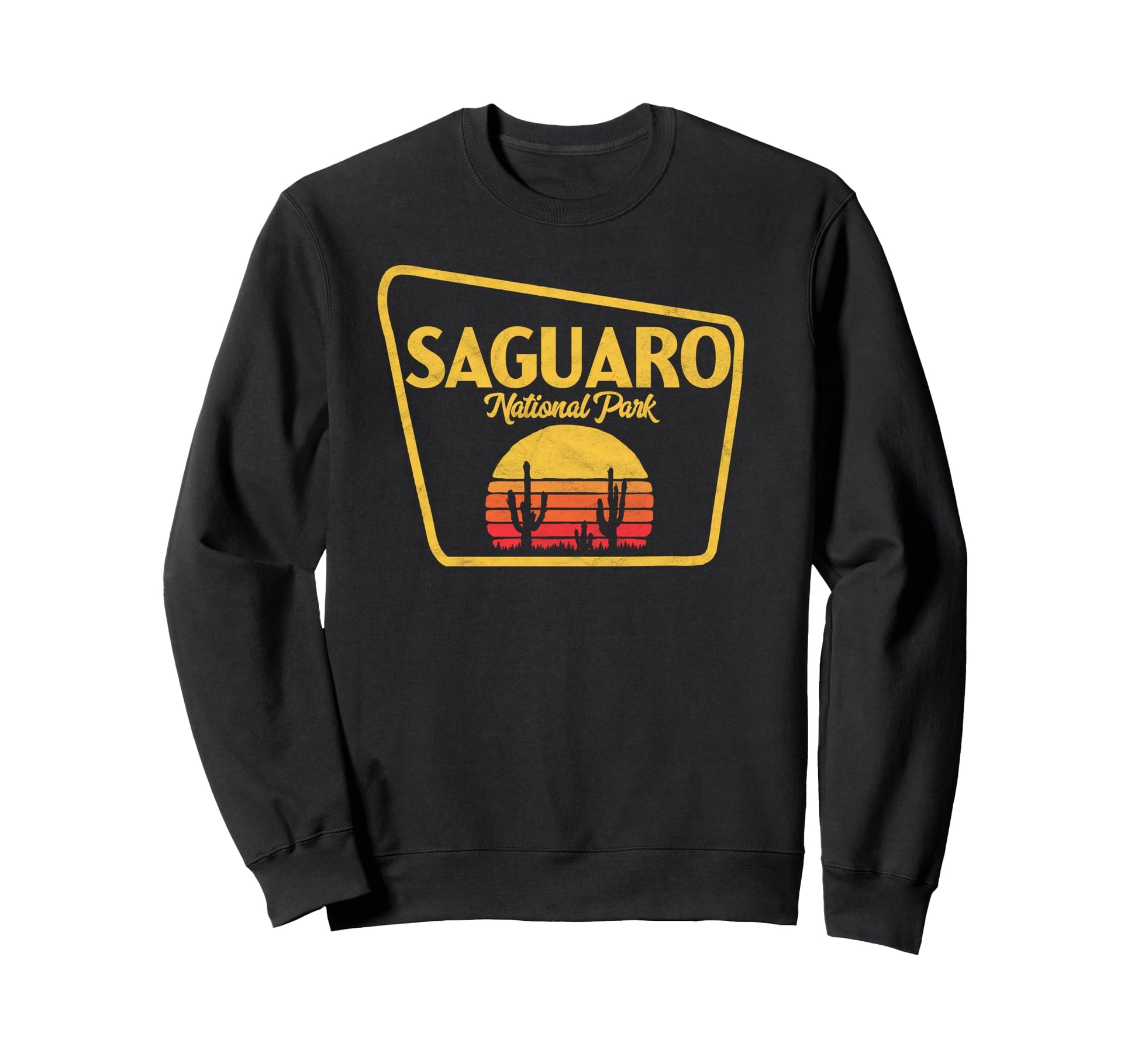 Saguaro National Park Sign Sweatshirt - Trendy Graphic for Adults - T-Shirt, Sweatshirt, Hoodie