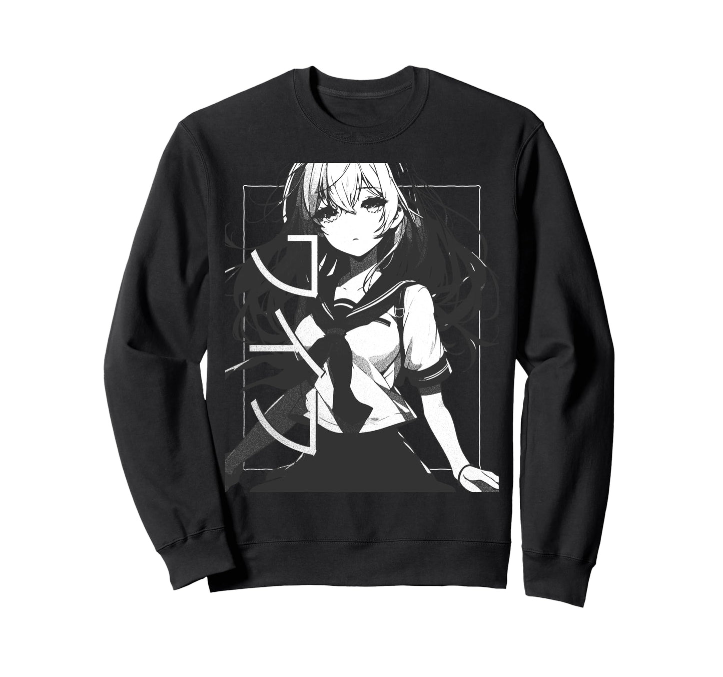Anime Waifu Japanese Aesthetic Kawaii Sweatshirt - Graphic Print Men Women - T-Shirt, Sweatshirt, Hoodie