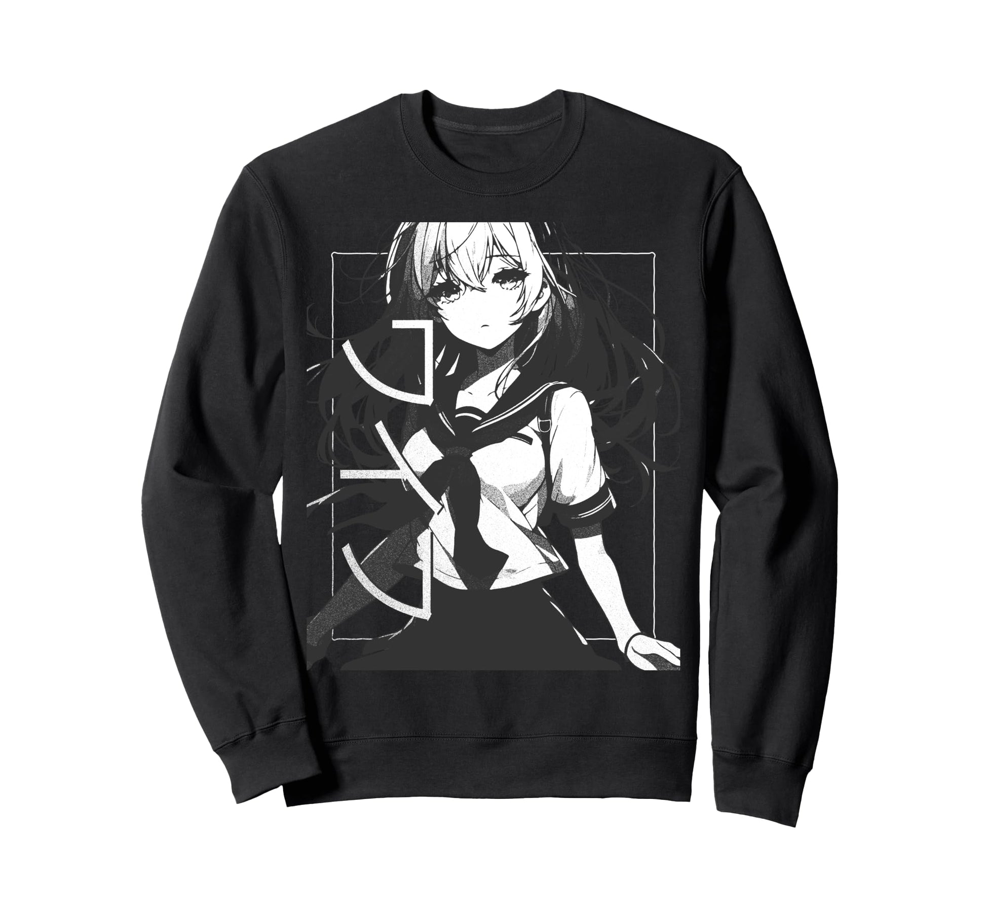 Anime Waifu Japanese Aesthetic Kawaii Sweatshirt - Graphic Print Men Women - T-Shirt, Sweatshirt, Hoodie