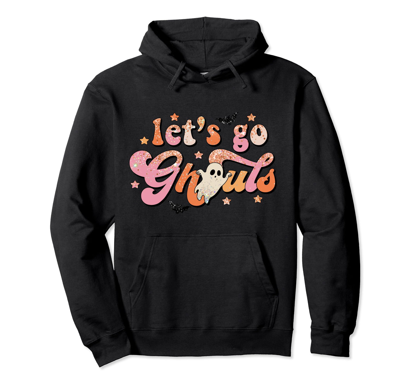 Lets Go Ghouls Funny Western Halloween Hoodie - Aesthetic Graphic Unisex - T-Shirt, Sweatshirt, Hoodie