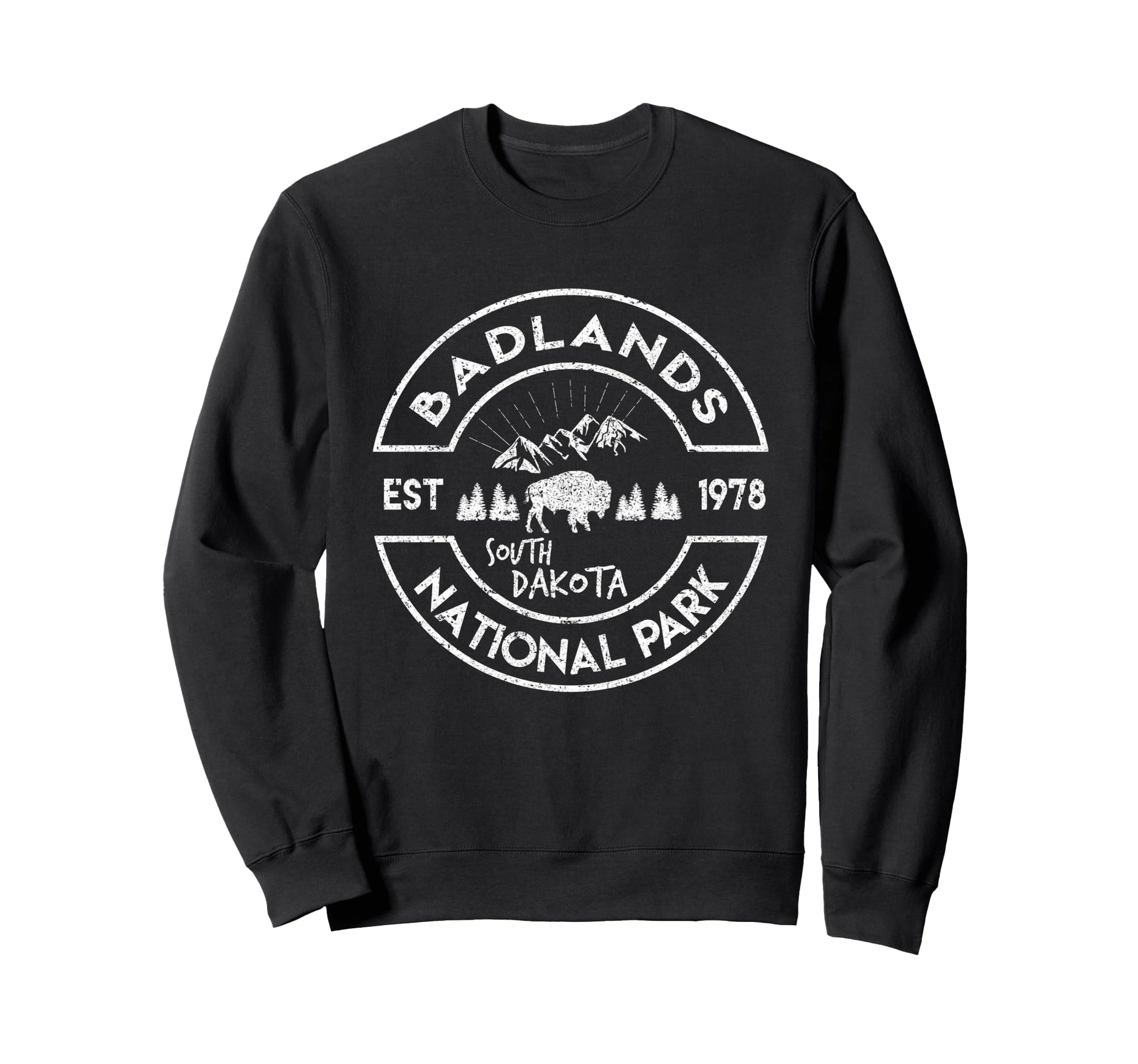 Badlands National Park Hiking Sweatshirt - Fun Novelty Design for Adults - T-Shirt, Sweatshirt, Hoodie