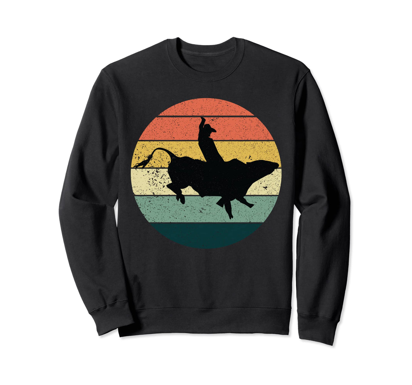 Rodeo Bull Riding Cowboy Sweatshirt - Casual Everyday Wear Men Women - T-Shirt, Sweatshirt, Hoodie