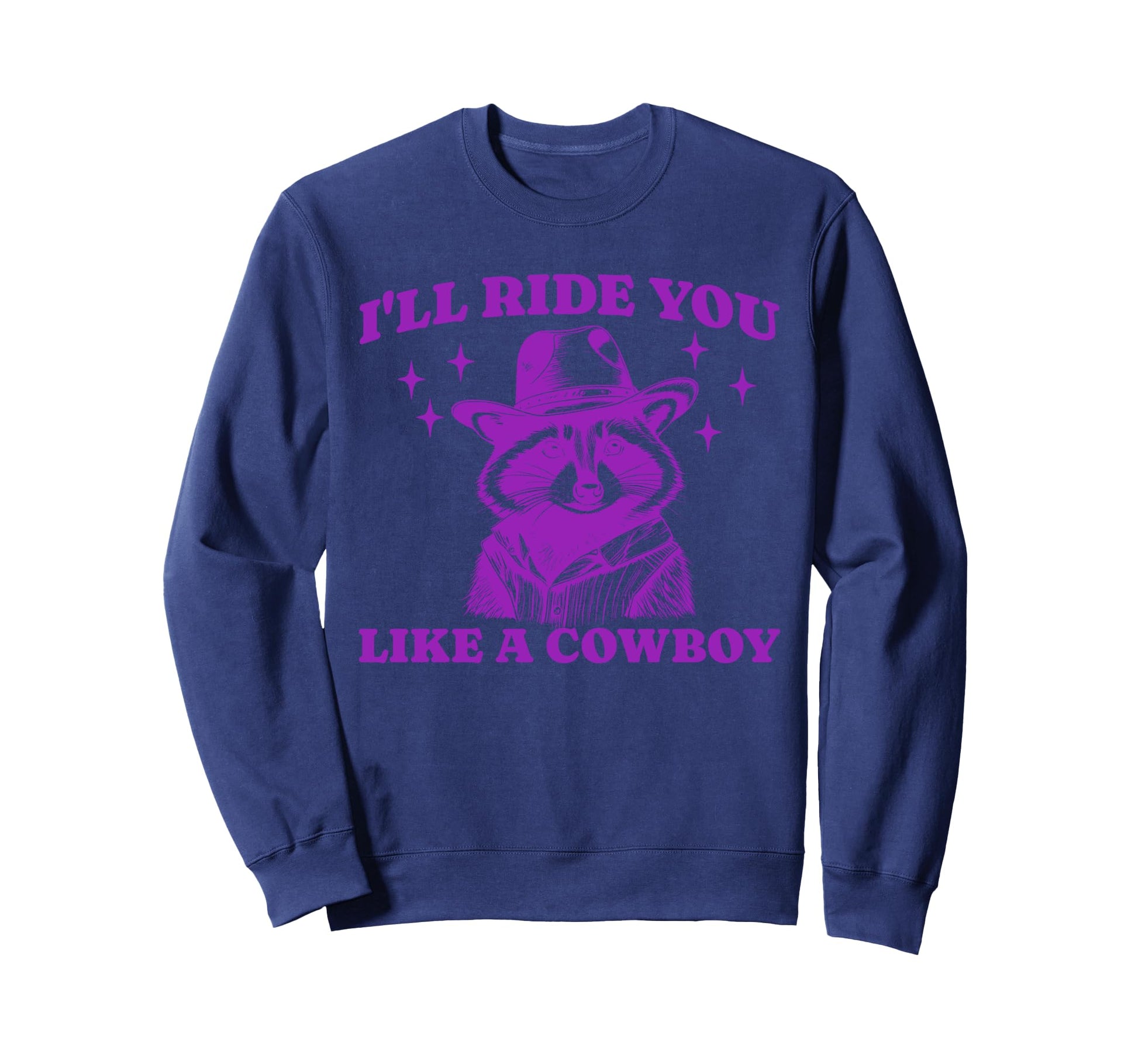 Funny Raccoon Meme Ride You Like Sweatshirt - Streetwear Style Unisex - T-Shirt, Sweatshirt, Hoodie