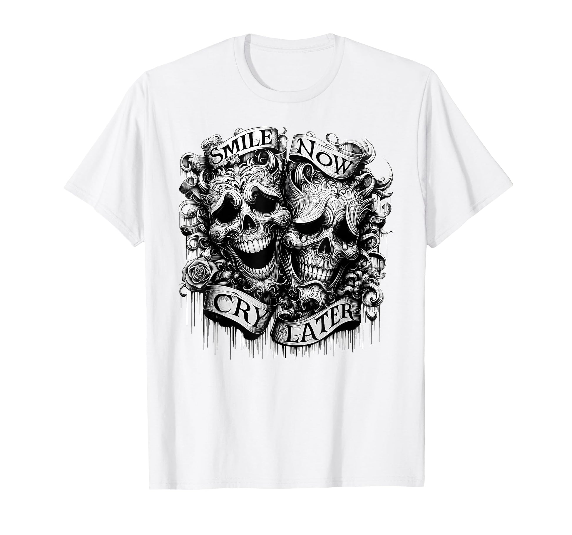 Smile Now Cry Later Clown T-Shirt - Casual Everyday Wear for Adults - T-Shirt, Sweatshirt, Hoodie