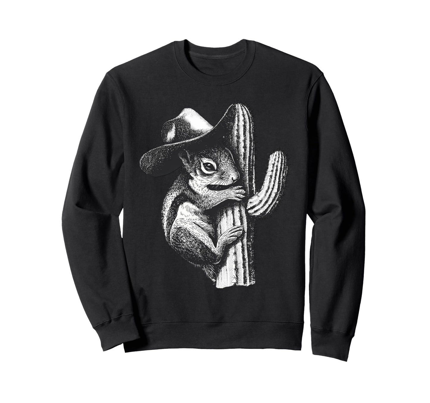 Country Cowboy Squirrel Rodeo Sweatshirt - Streetwear Style for Adults - T-Shirt, Sweatshirt, Hoodie
