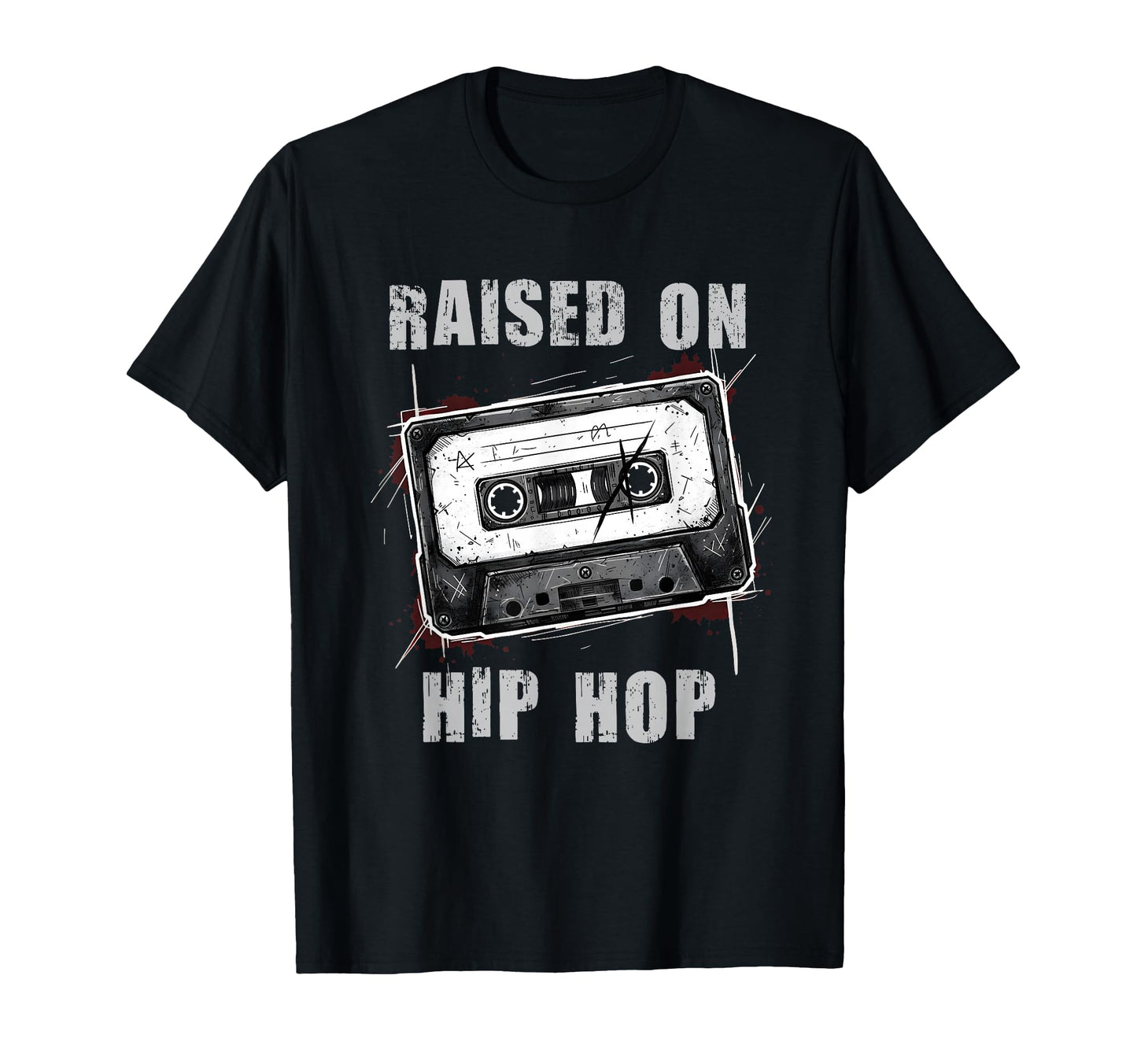 Raised Old School Cassette Tape T-Shirt - Unique Graphic Men Women - T-Shirt, Sweatshirt, Hoodie