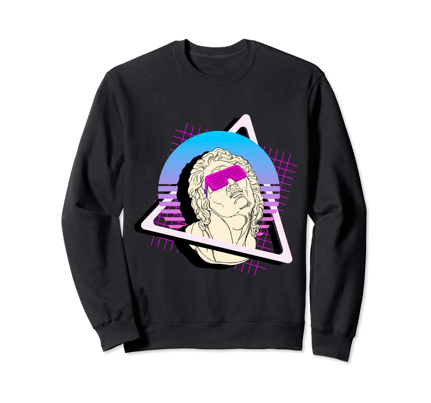 80S 90S Aesthetic Vaporwave Sweatshirt - Custom Art Print for Adults - T-Shirt, Sweatshirt, Hoodie