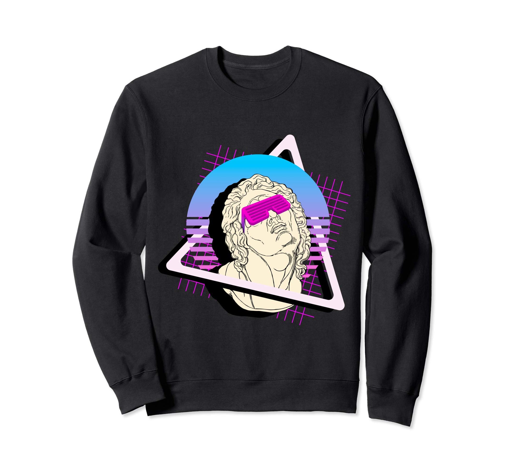 80S 90S Aesthetic Vaporwave Sweatshirt - Custom Art Print for Adults - T-Shirt, Sweatshirt, Hoodie