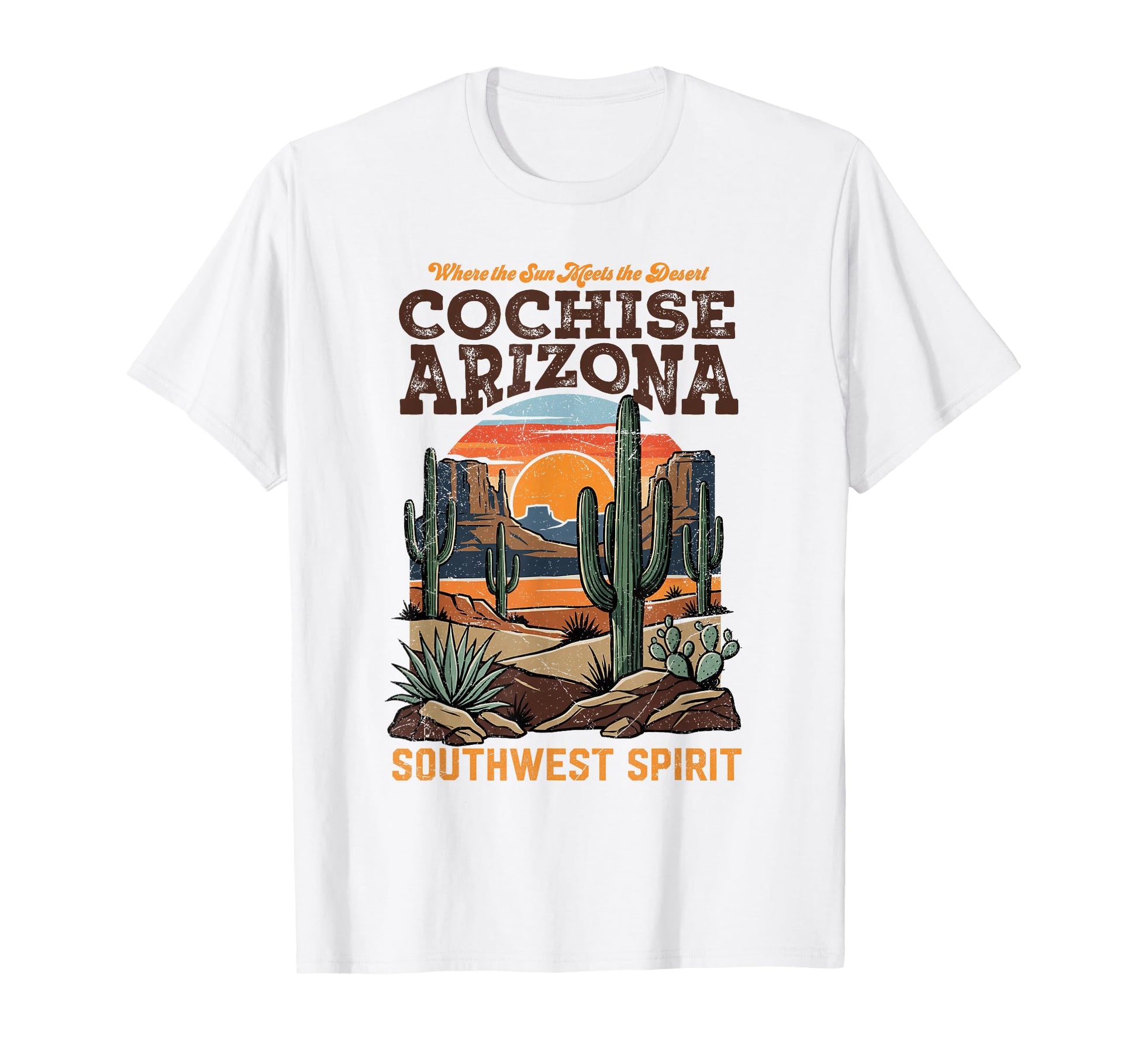 Cochise Az Southwest Desert Landscape T-Shirt - Casual Everyday Wear Unisex - T-Shirt, Sweatshirt, Hoodie