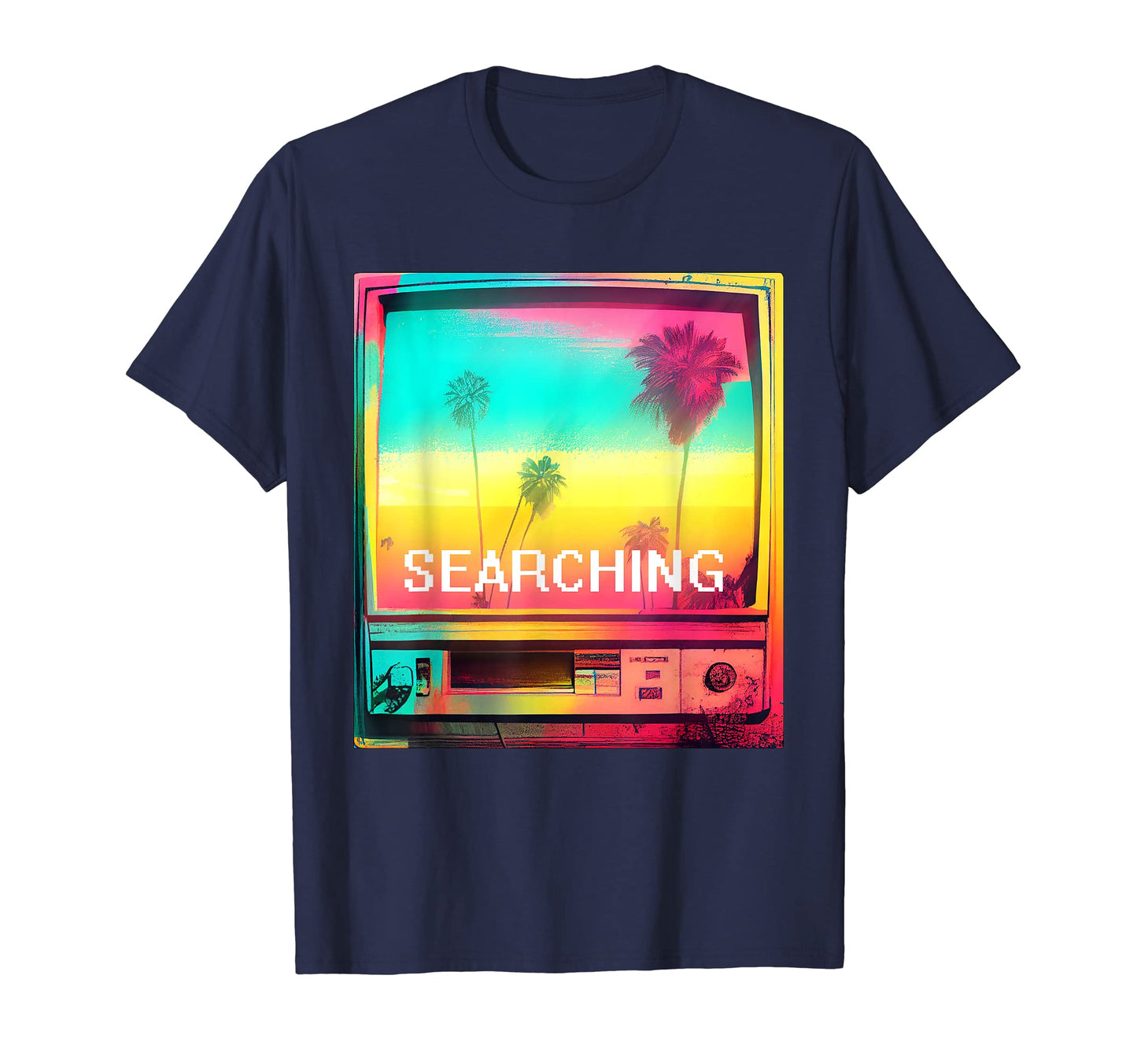 Palm Tree Sunset Vaporwave 80S 90S T-Shirt - Custom Art Print Men Women - T-Shirt, Sweatshirt, Hoodie
