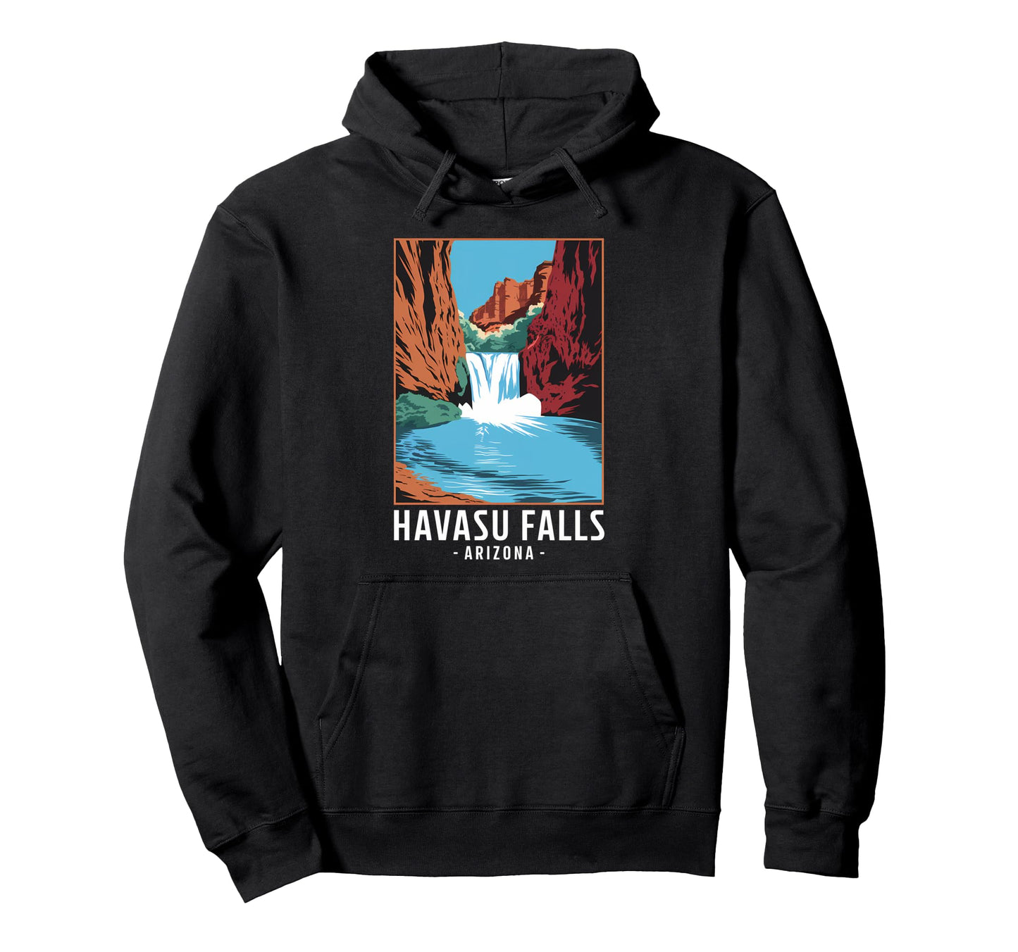 Havasu Falls Arizona Az Waterfall Hoodie - Trendy Graphic for Adults - T-Shirt, Sweatshirt, Hoodie