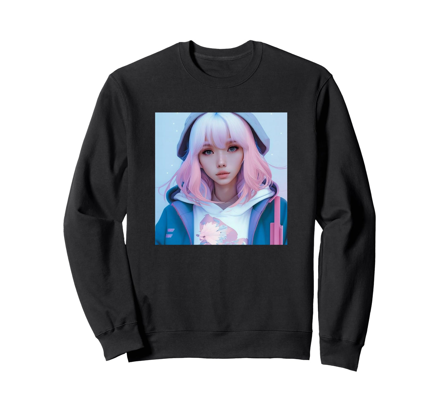 Japanese Vaporwave Anime Sweatshirt - Trendy Graphic Unisex - T-Shirt, Sweatshirt, Hoodie