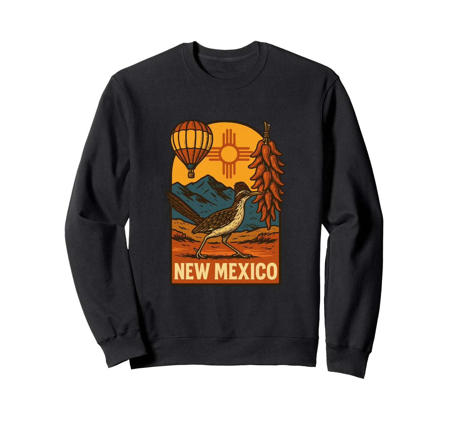 New Mexico Icons Desert Southwest Sweatshirt - Trendy Graphic Men Women - T-Shirt, Sweatshirt, Hoodie