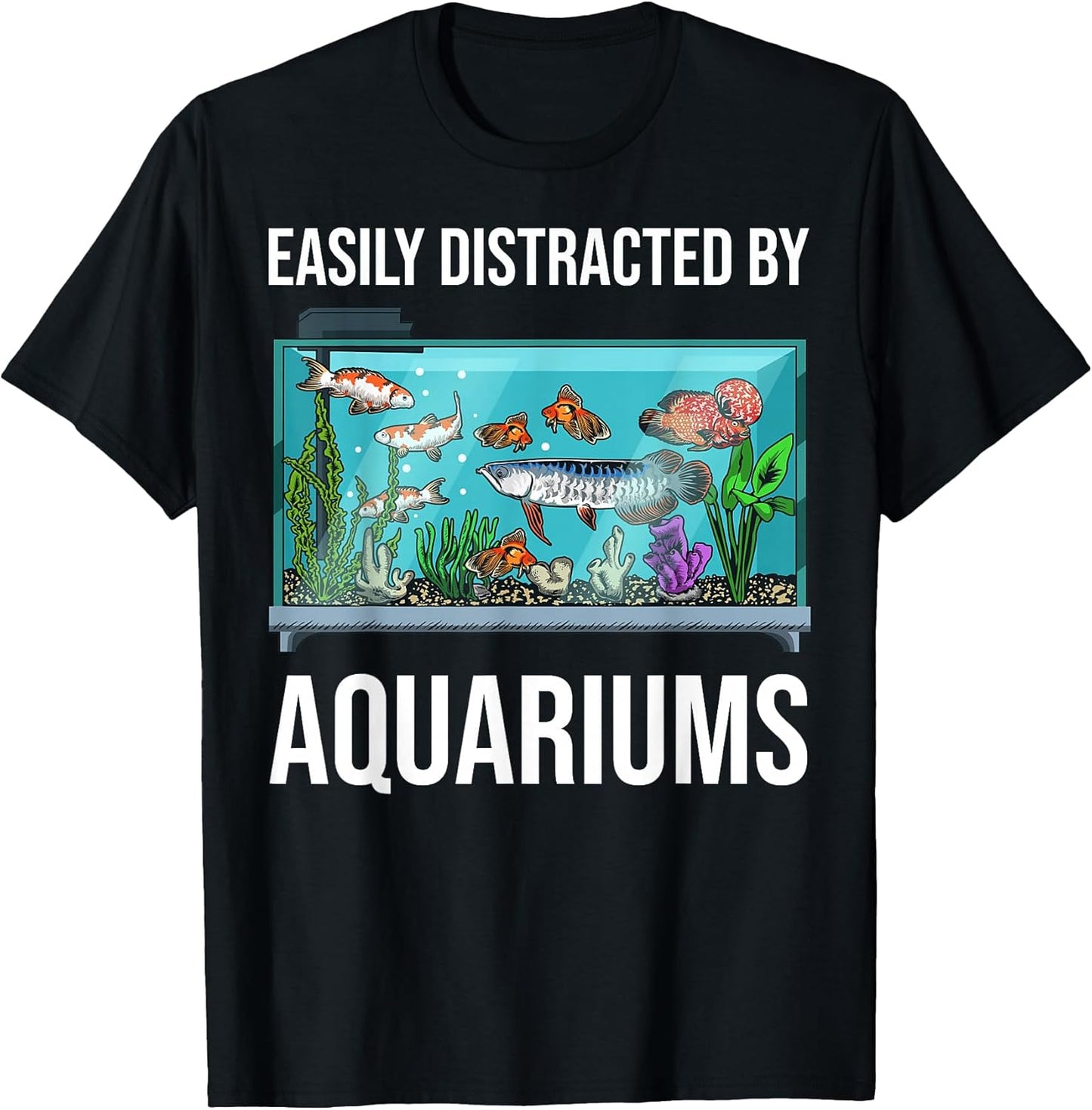 Funny Aquarium Gift Fish Tank Accessories Stuff - Adult & Kids T-Shirts, Sweatshirts & Hoodies apparel design preview 1