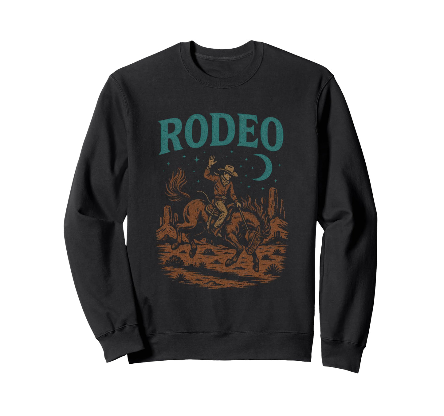 Rodeo Cowboy Horse Riding Sweatshirt - Novelty Apparel for Adults - T-Shirt, Sweatshirt, Hoodie