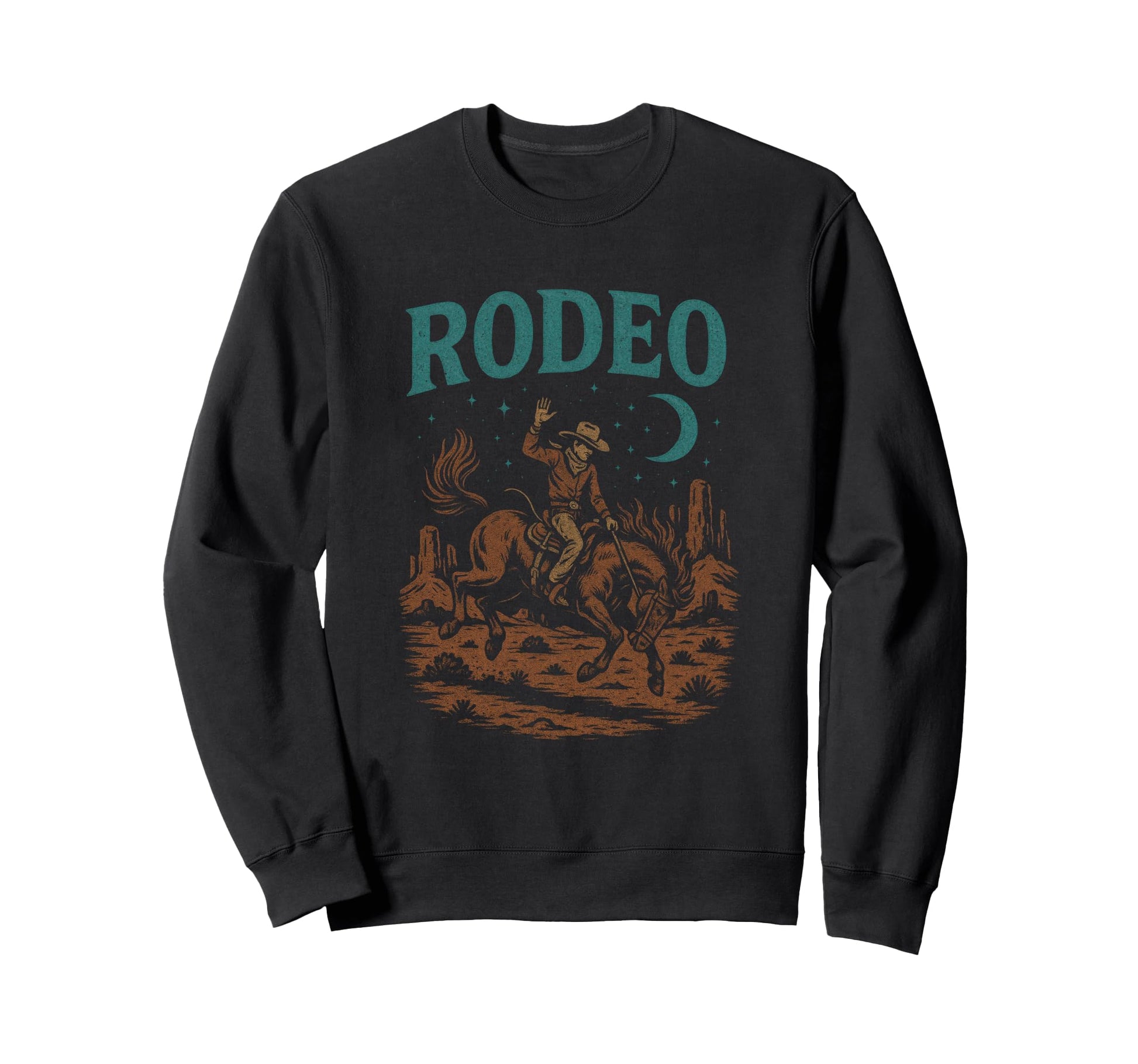 Rodeo Cowboy Horse Riding Sweatshirt - Novelty Apparel for Adults - T-Shirt, Sweatshirt, Hoodie