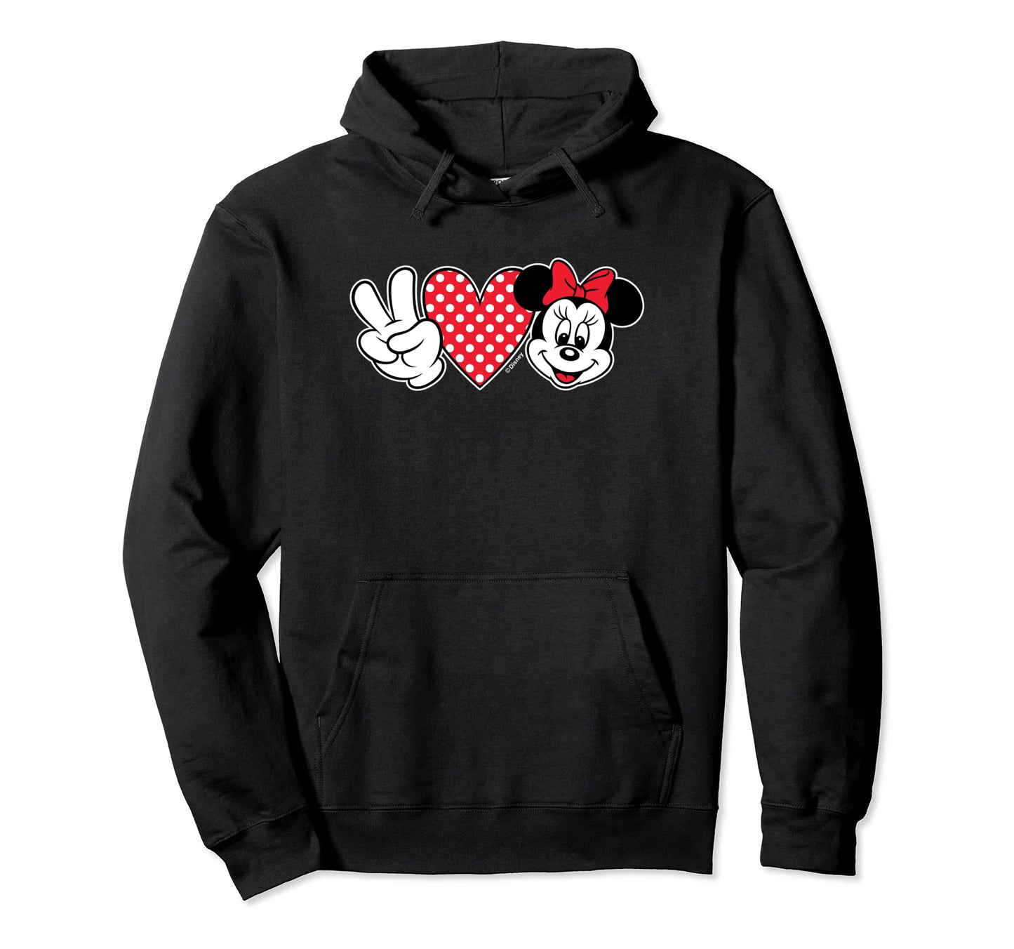 Minnie Mouse Peace Love Minnie Hoodie - Trendy Graphic Men Women - T-Shirt, Sweatshirt, Hoodie