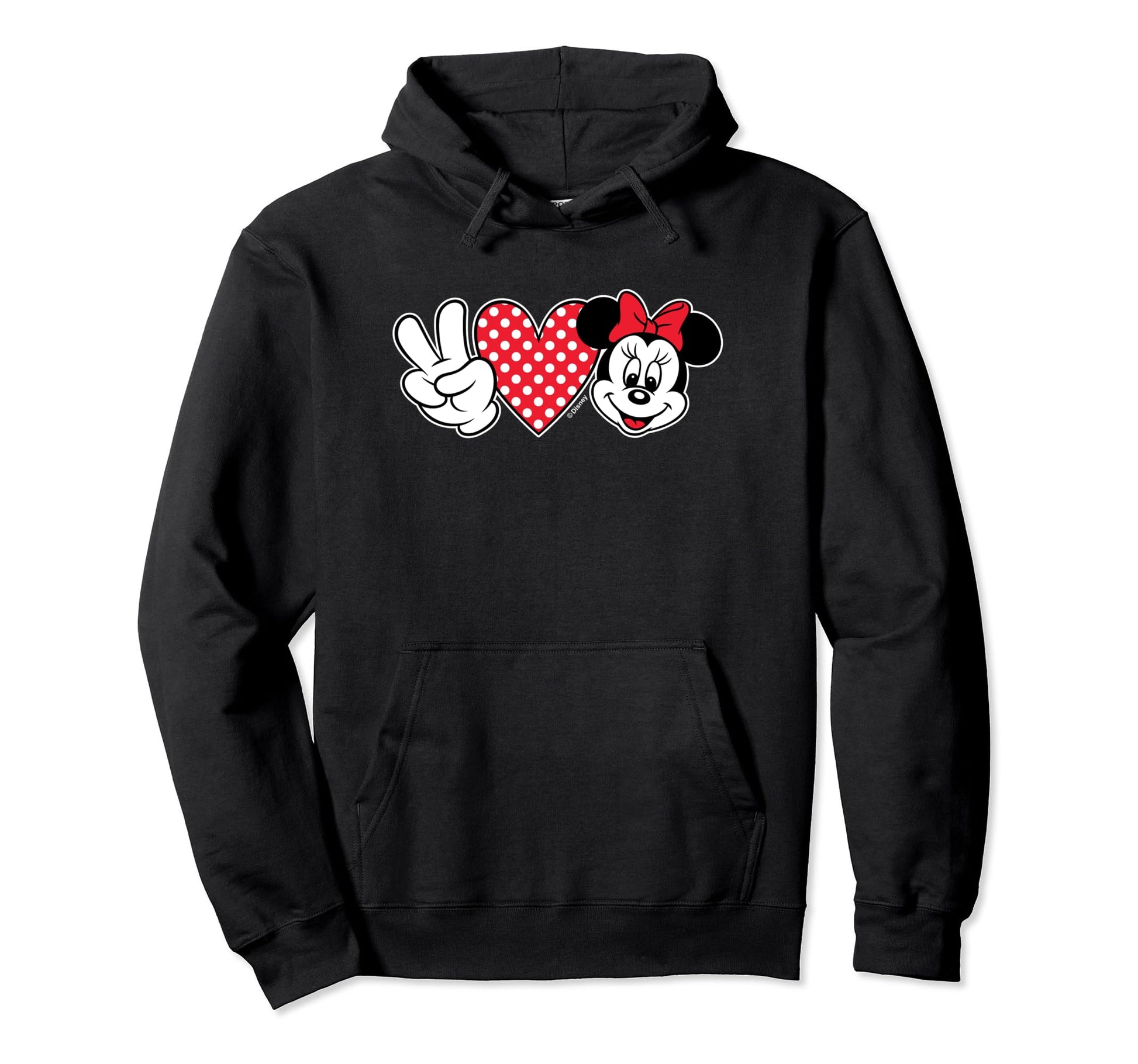 Minnie Mouse Peace Love Minnie Hoodie - Trendy Graphic Men Women - T-Shirt, Sweatshirt, Hoodie
