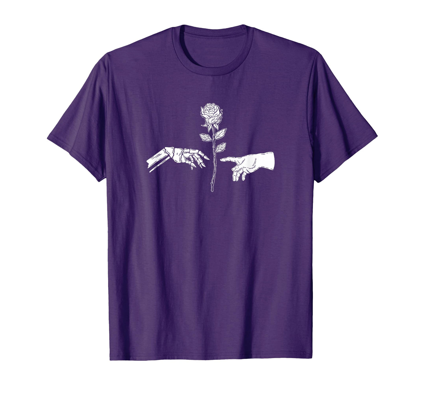 Creation Rose Grunge Aesthetic Punk T-Shirt - Minimalist Print for Adults - T-Shirt, Sweatshirt, Hoodie