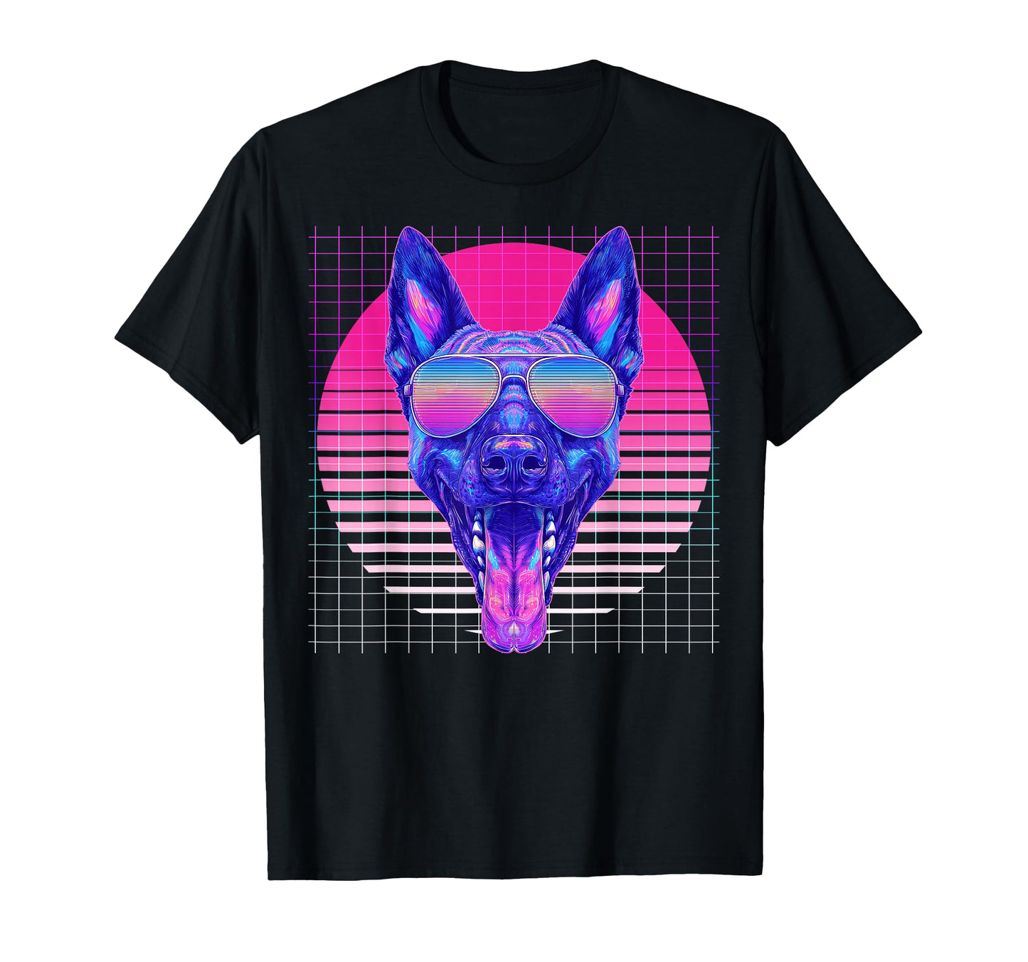 Belgian Malinois Sunglasses Dog T-Shirt - Casual Everyday Wear Unisex - T-Shirt, Sweatshirt, Hoodie