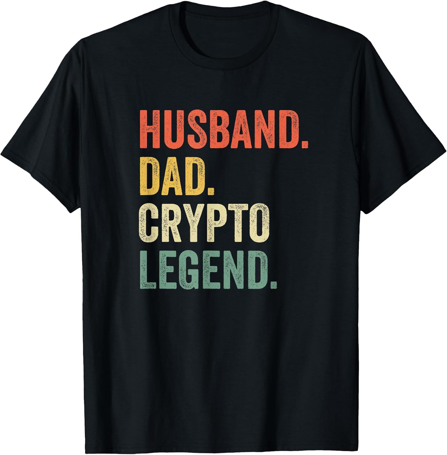 Husband Dad Crypto Art Legend Vintage Clothing Co - Adult & Kids T-Shirts, Sweatshirts & Hoodies apparel design preview 1