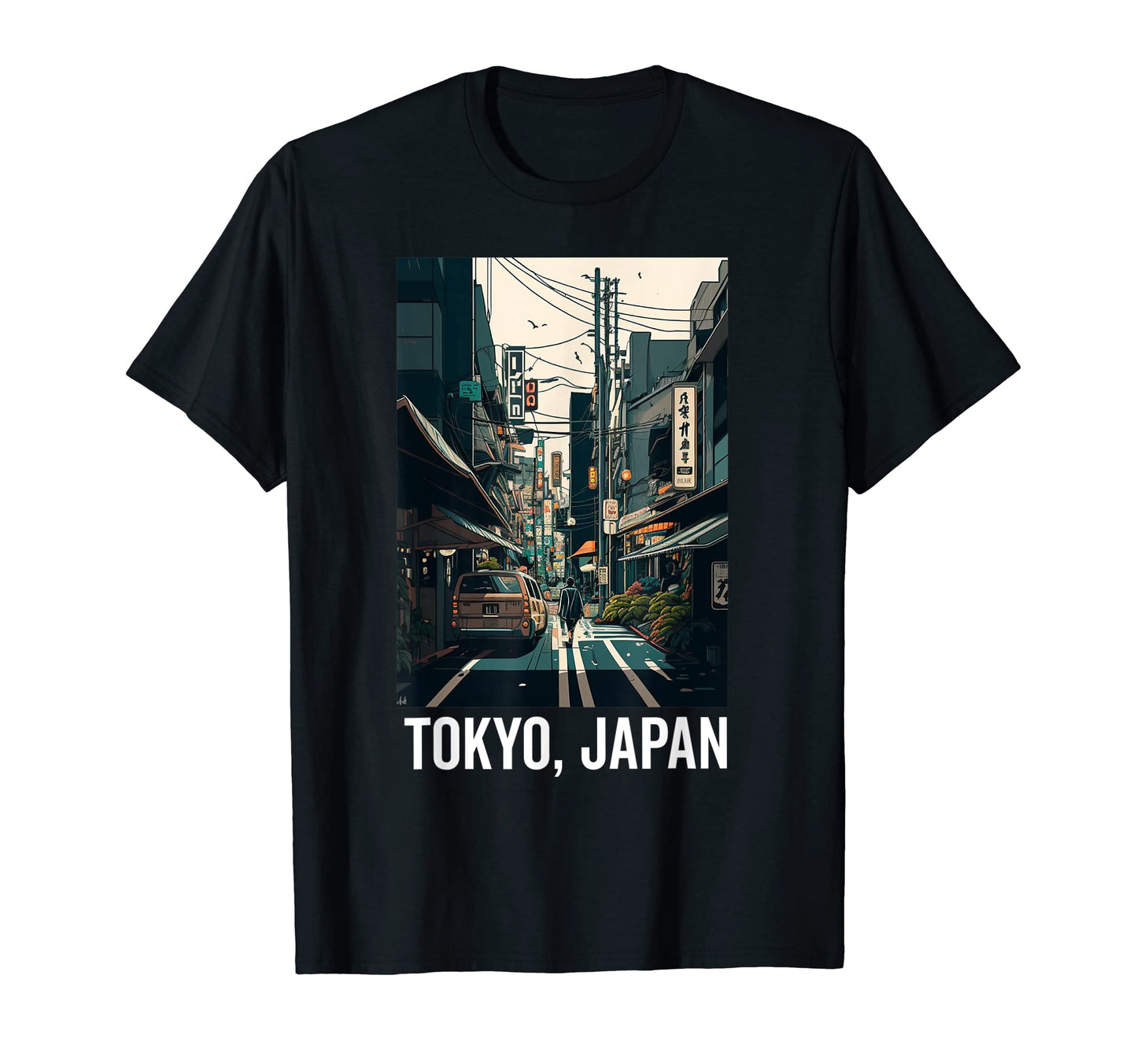 Japanese Aesthetic Tokyo Vaporwave T-Shirt - Graphic Print for Adults - T-Shirt, Sweatshirt, Hoodie