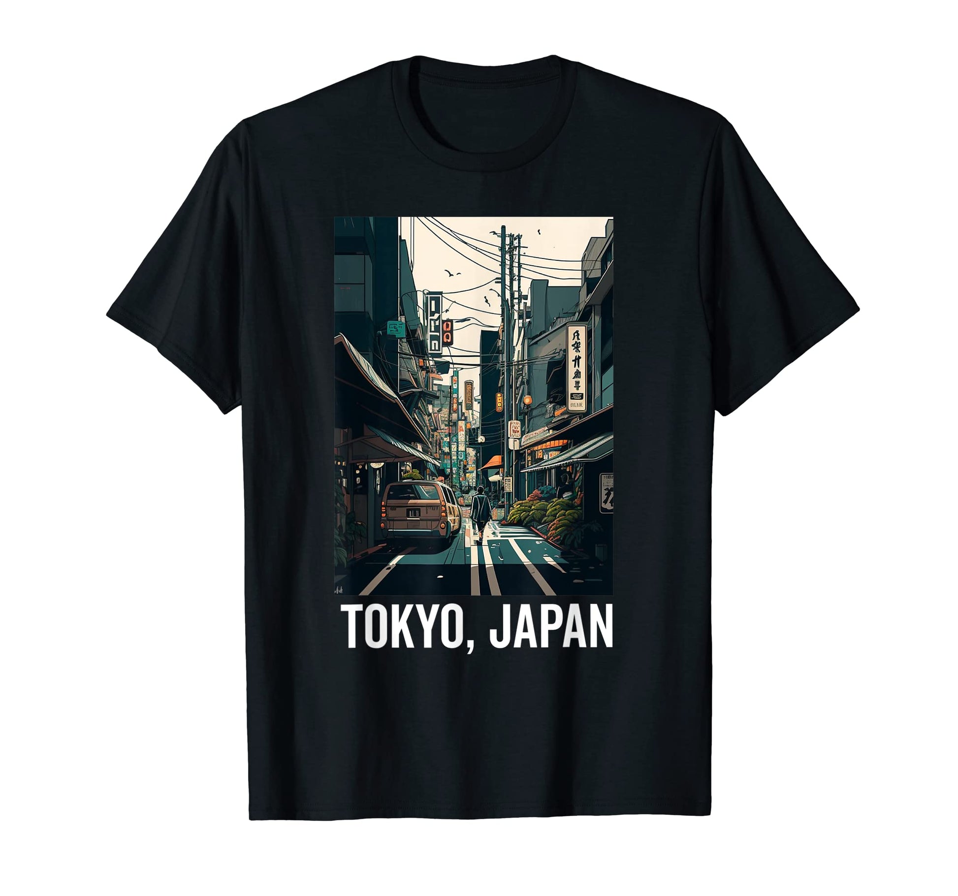 Japanese Aesthetic Tokyo Vaporwave T-Shirt - Graphic Print for Adults - T-Shirt, Sweatshirt, Hoodie
