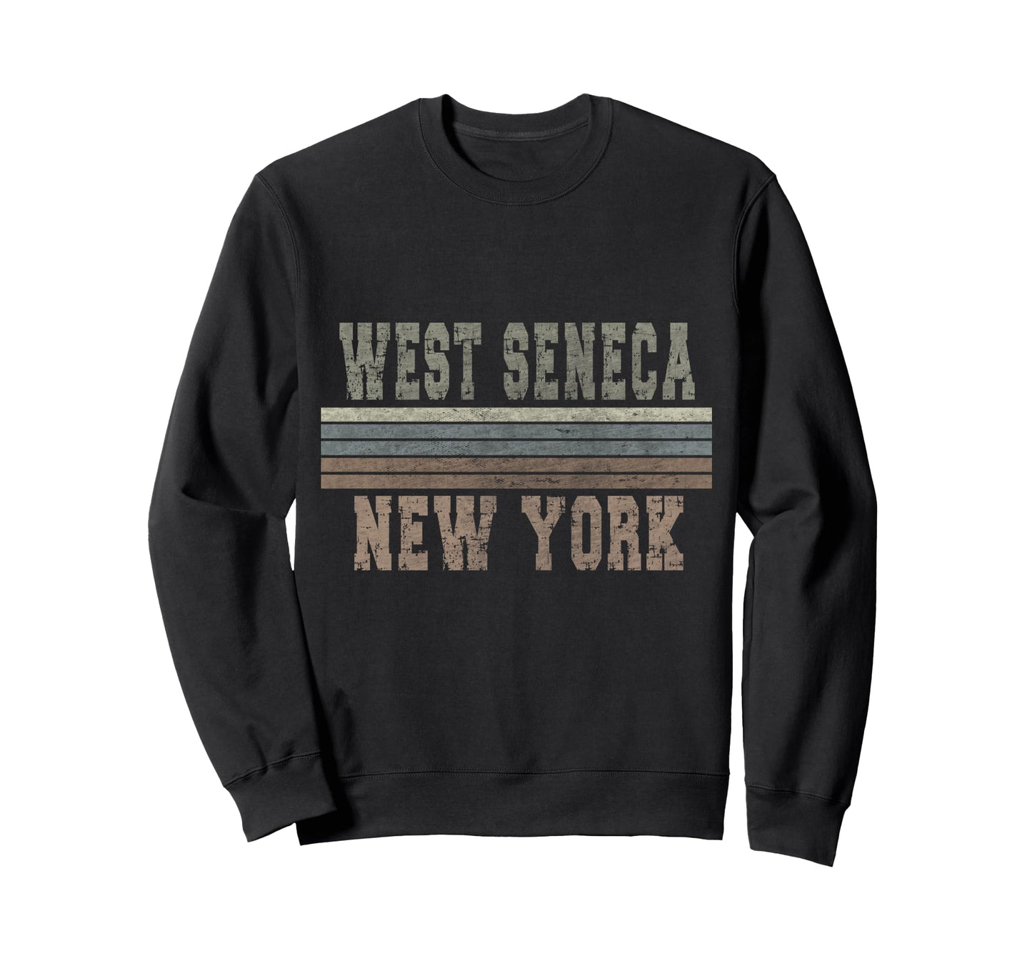 West Seneca New York Sweatshirt - Minimalist Print Men Women - T-Shirt, Sweatshirt, Hoodie