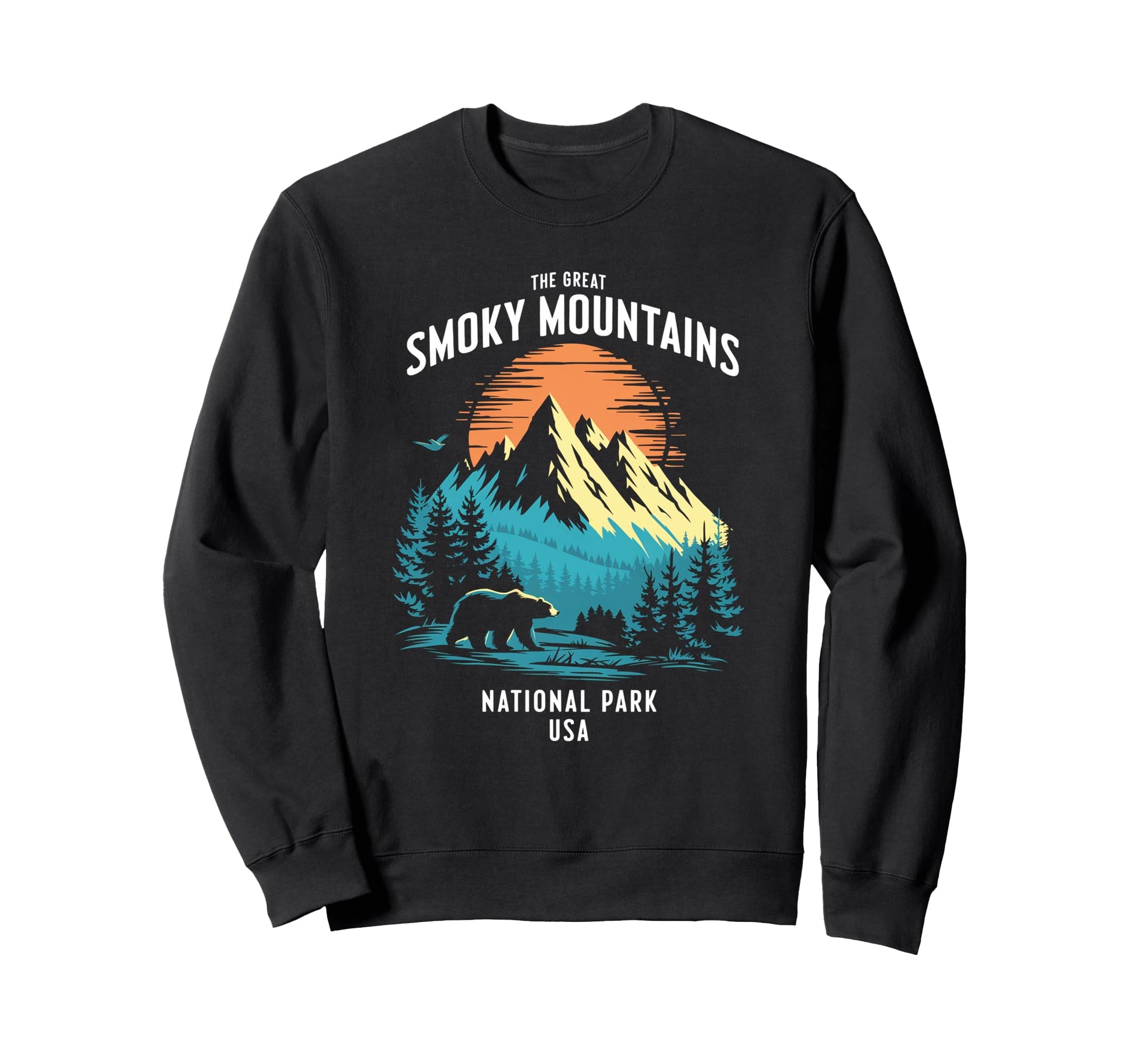 Great Smoky Mountains National Park Sweatshirt - Fun Novelty Design Unisex - T-Shirt, Sweatshirt, Hoodie