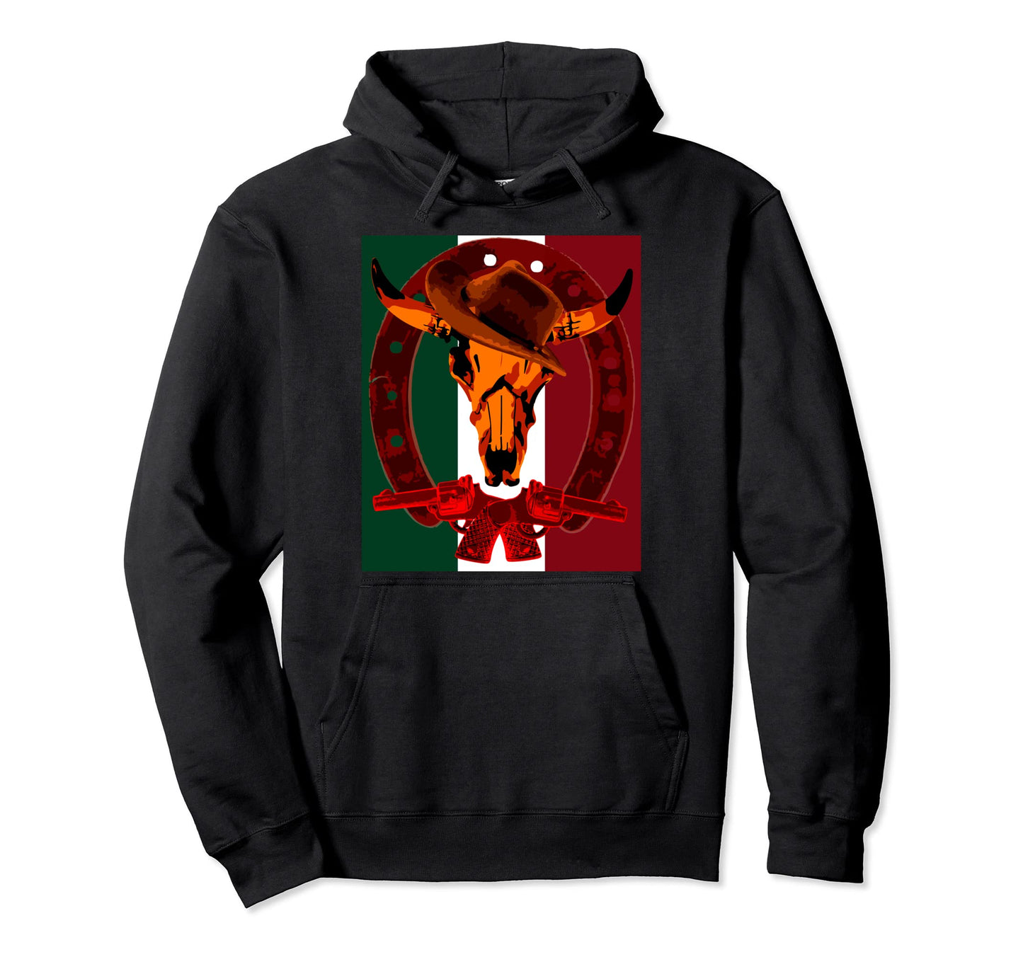 Mexican Western Vaquero Cowboy Toro Y Hoodie - Custom Art Print Men Women - T-Shirt, Sweatshirt, Hoodie