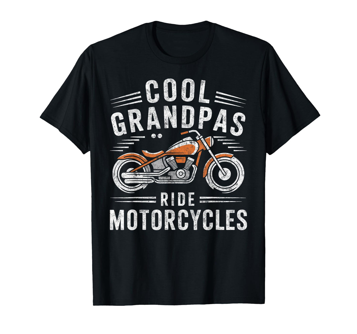 Grandpas Ride Motorcycles Biker T-Shirt - Trendy Graphic for Adults - T-Shirt, Sweatshirt, Hoodie