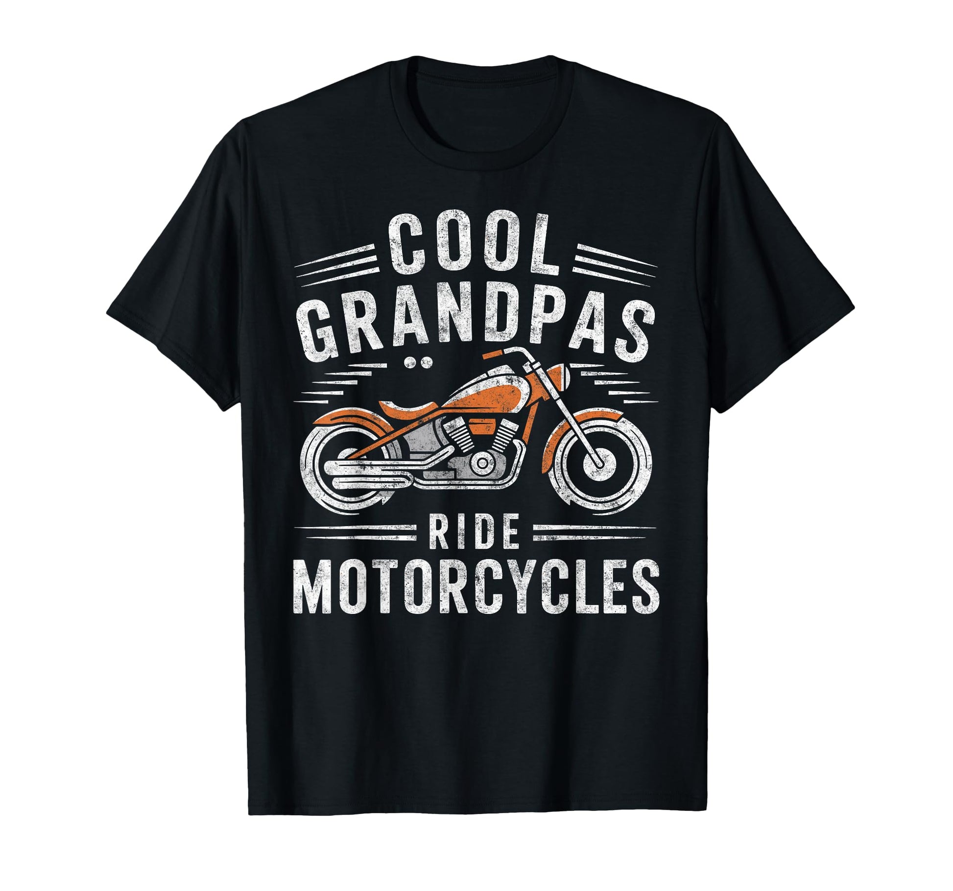 Grandpas Ride Motorcycles Biker T-Shirt - Trendy Graphic for Adults - T-Shirt, Sweatshirt, Hoodie