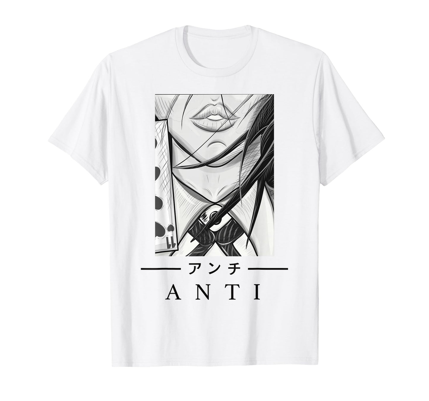 Anime Anti Japanese Art Aesthetic T-Shirt - Casual Everyday Wear Unisex - T-Shirt, Sweatshirt, Hoodie
