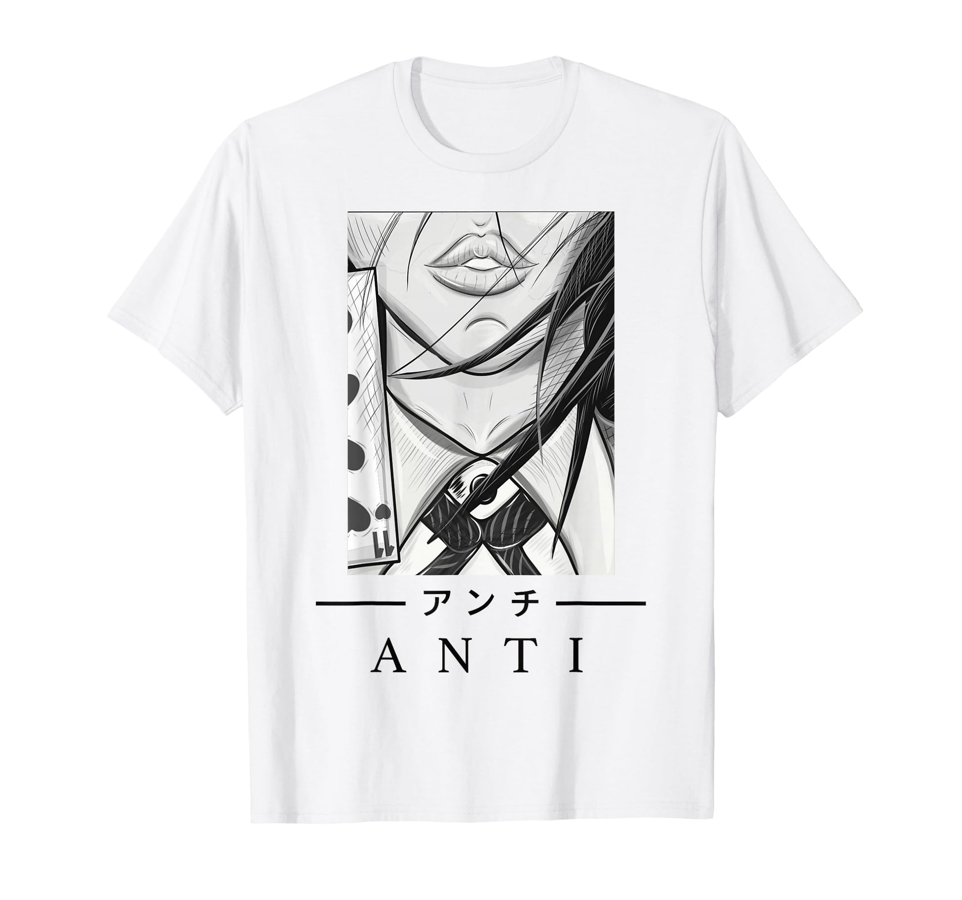 Anime Anti Japanese Art Aesthetic T-Shirt - Casual Everyday Wear Unisex - T-Shirt, Sweatshirt, Hoodie