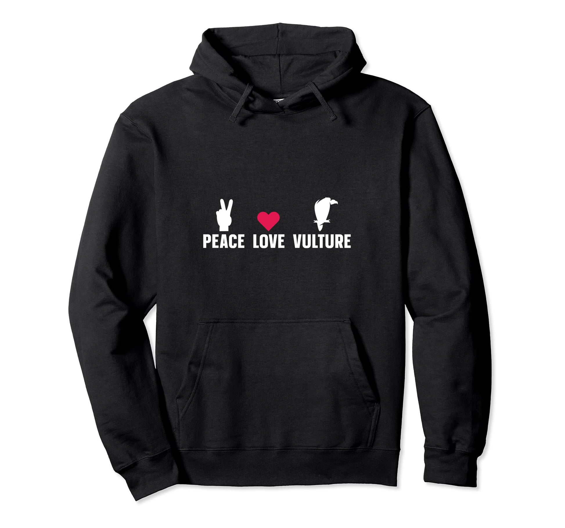 Scavenger Turkey Buzzard Peace Love Hoodie - Trendy Graphic Men Women - T-Shirt, Sweatshirt, Hoodie