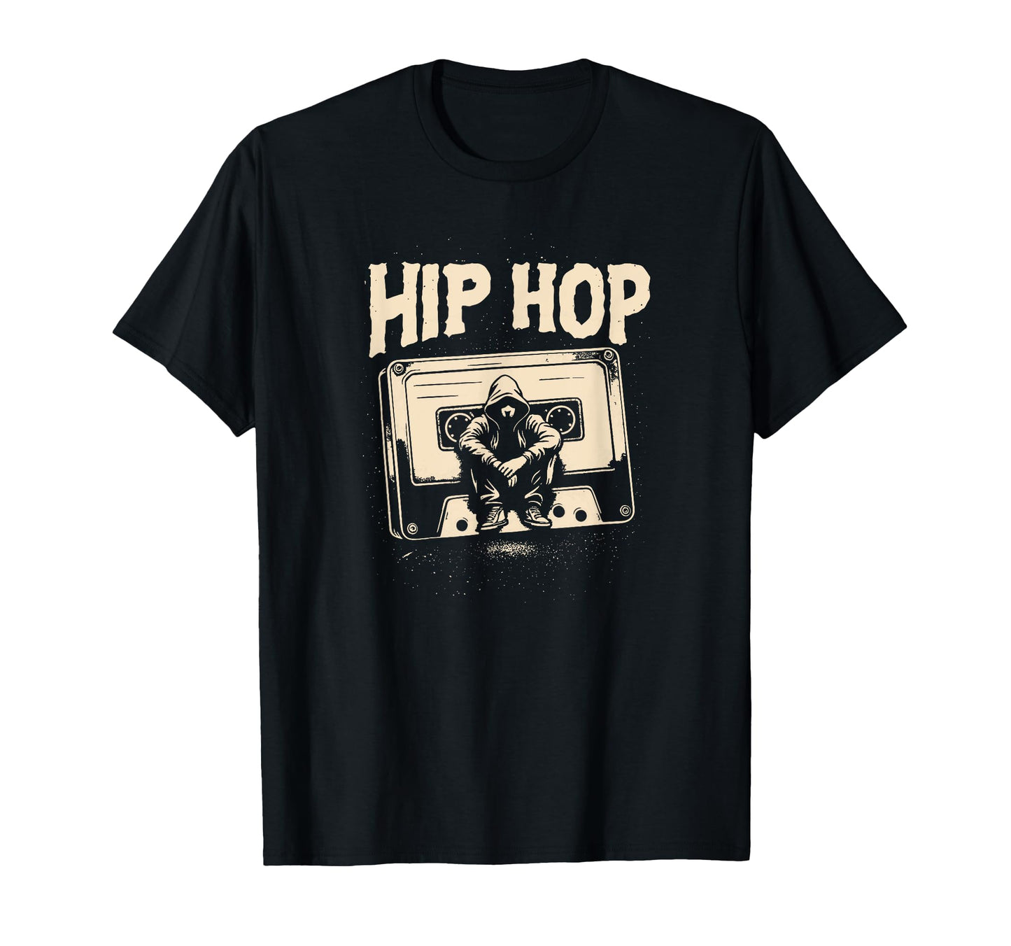Hip Hop Cassette Tape Old School Music T-Shirt - Custom Art Print Unisex - T-Shirt, Sweatshirt, Hoodie