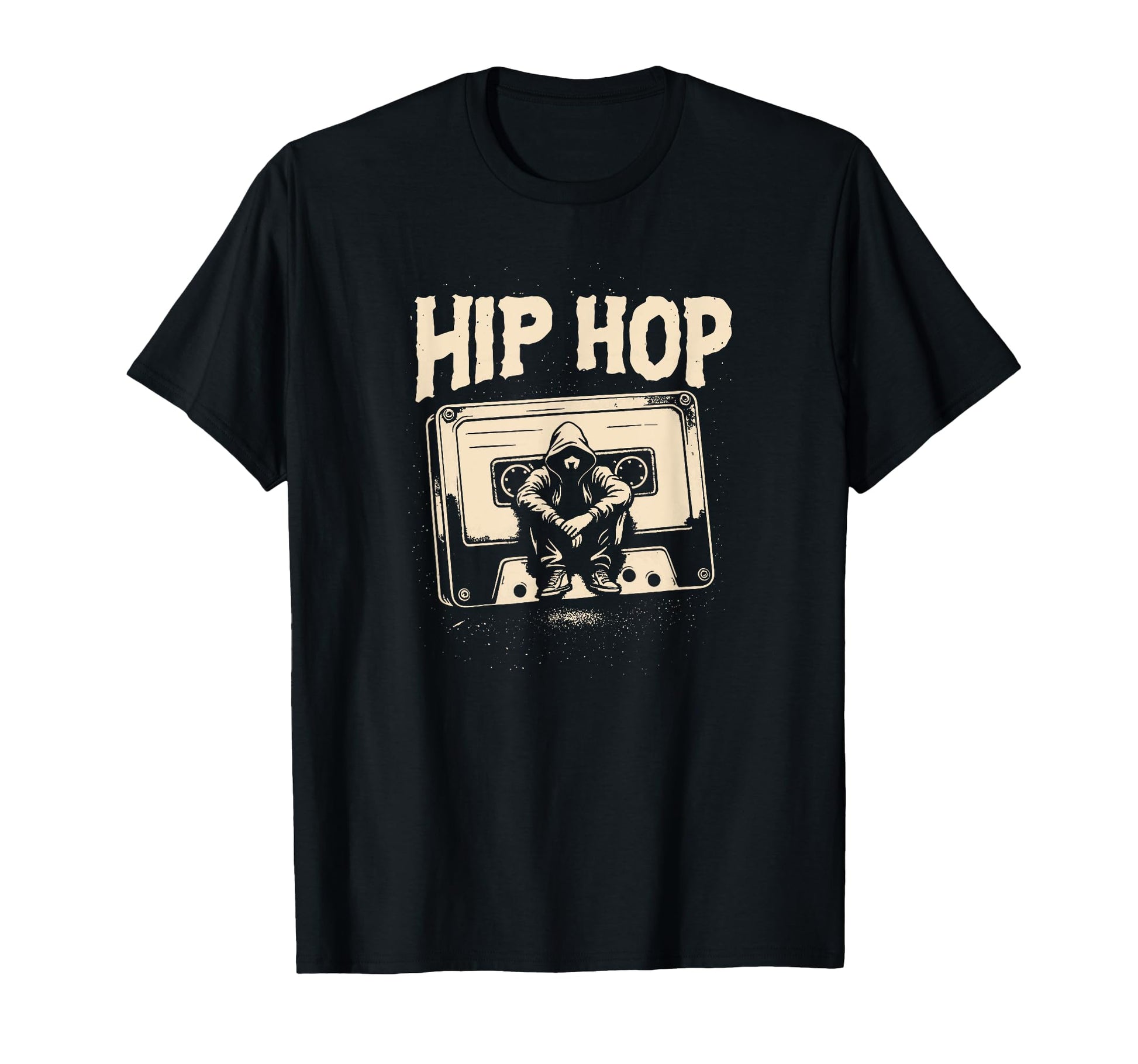 Hip Hop Cassette Tape Old School Music T-Shirt - Custom Art Print Unisex - T-Shirt, Sweatshirt, Hoodie