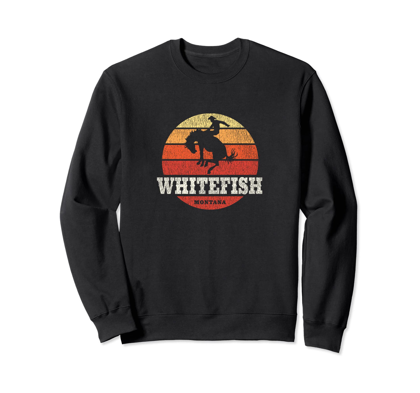 Whitefish Mt Country Western Sweatshirt - Graphic Print for Adults - T-Shirt, Sweatshirt, Hoodie