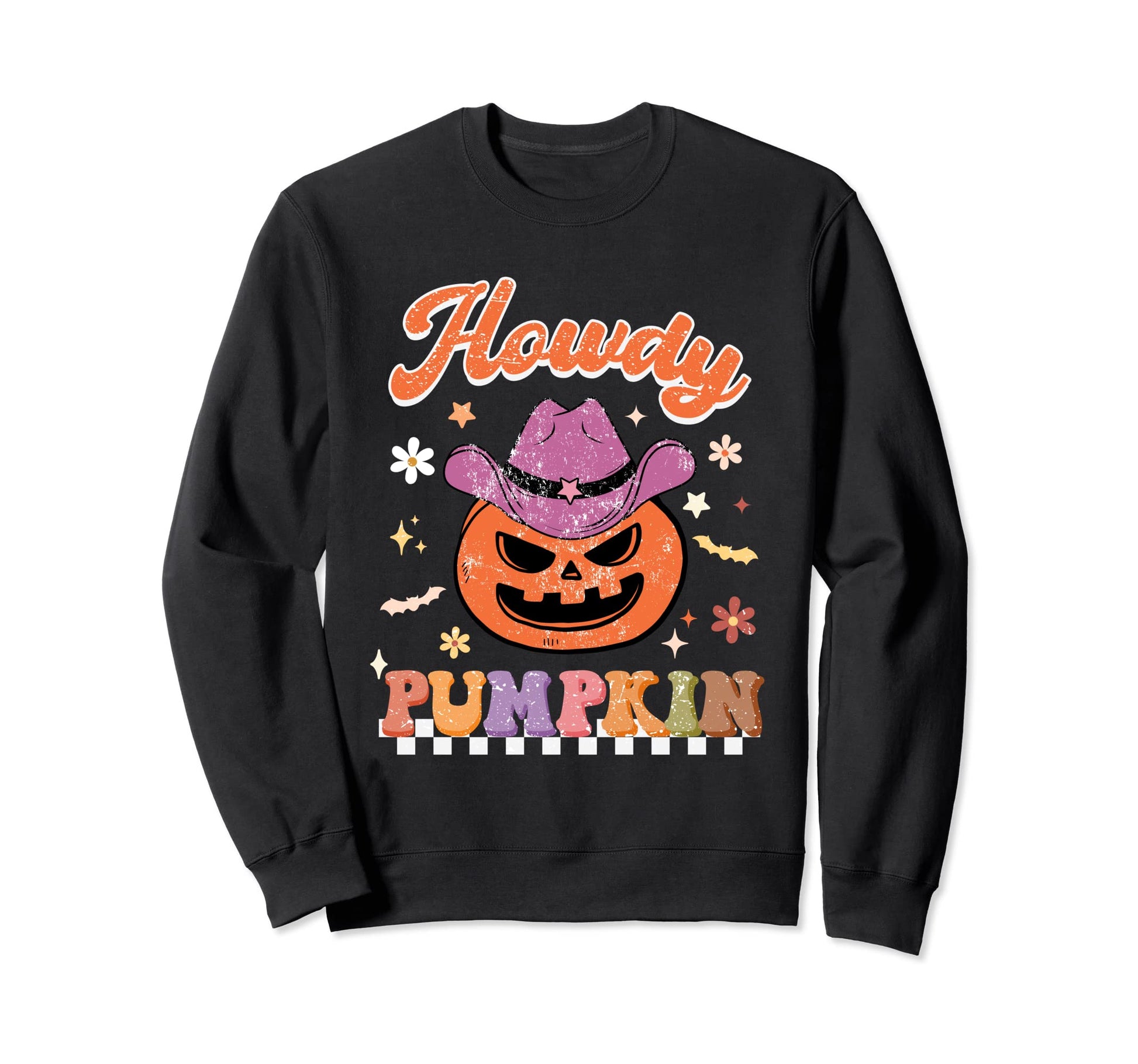 Howdy Pumpkin Halloween Spooky Sweatshirt - Aesthetic Graphic Men Women - T-Shirt, Sweatshirt, Hoodie