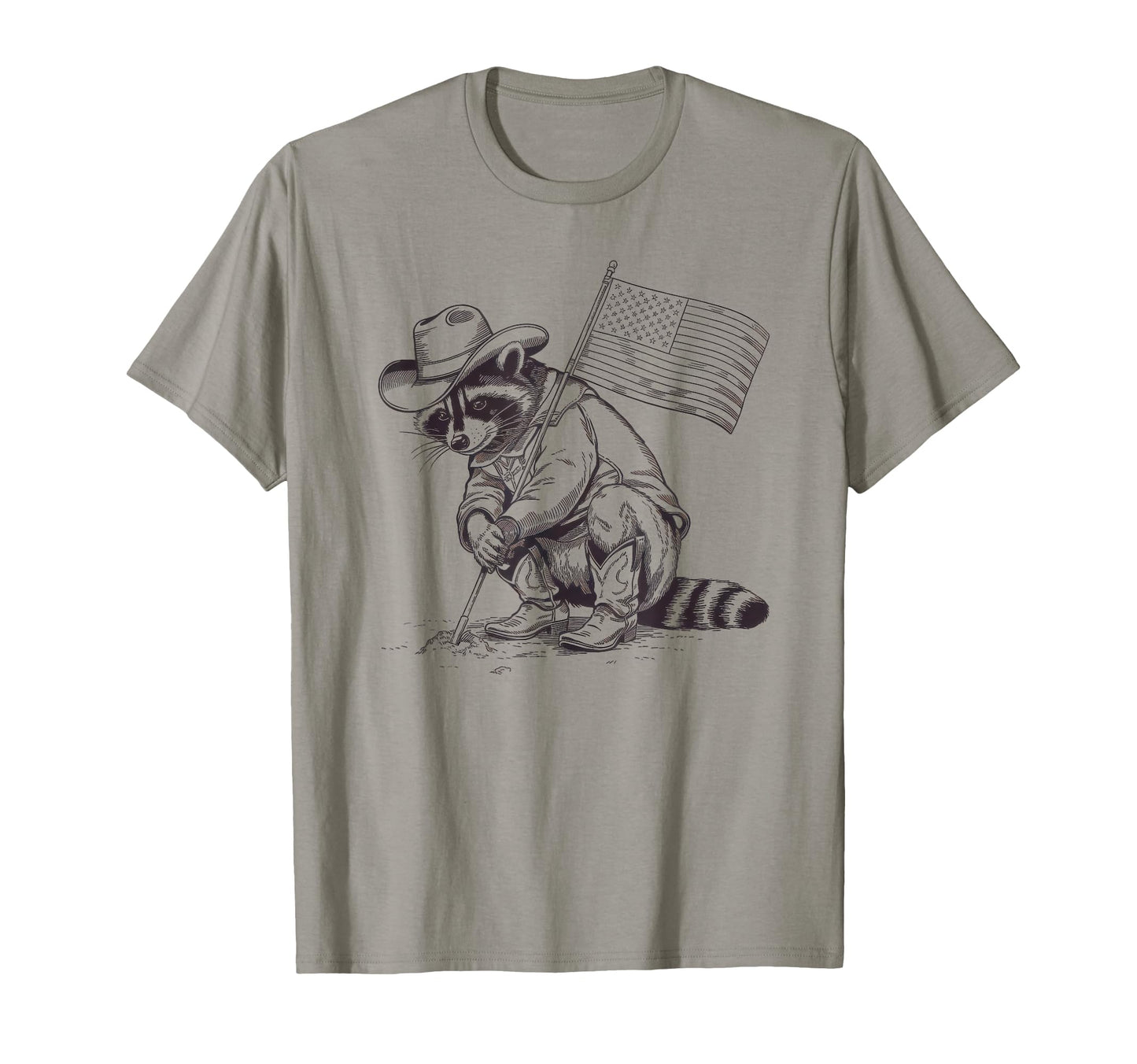 Raccoon 90S Country Music Western T-Shirt - Fun Novelty Design Men Women - T-Shirt, Sweatshirt, Hoodie