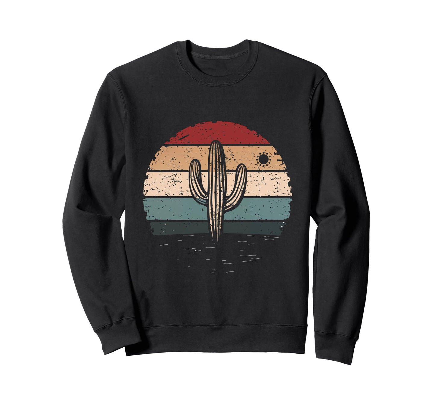 Desert Cactus Sunset Nature Wild Sweatshirt - Aesthetic Graphic Men Women - T-Shirt, Sweatshirt, Hoodie