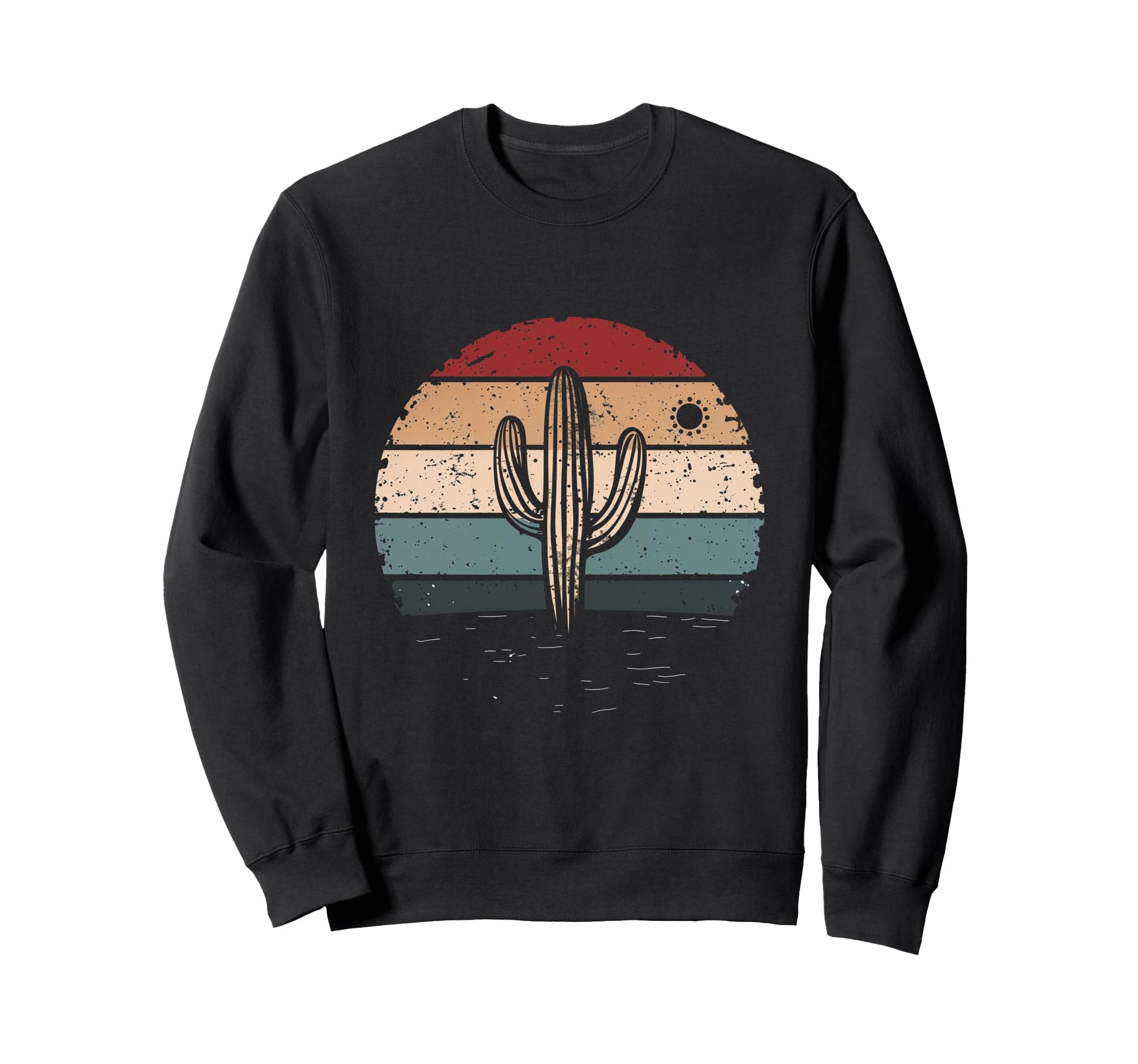 Desert Cactus Sunset Nature Wild Sweatshirt - Aesthetic Graphic Men Women - T-Shirt, Sweatshirt, Hoodie