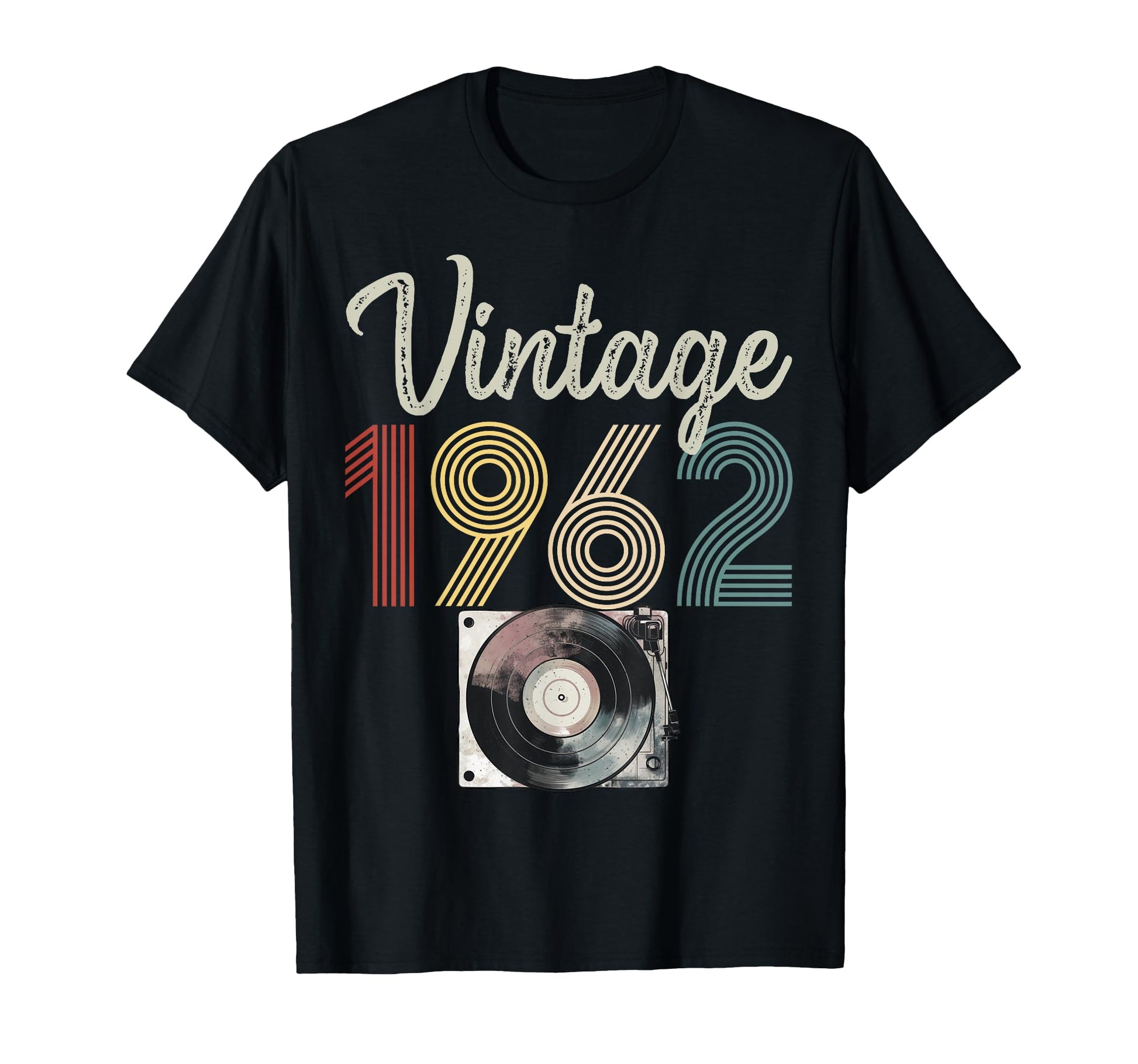1962 Born 1962 Vinyl Record Player T-Shirt - Novelty Apparel for Adults - T-Shirt, Sweatshirt, Hoodie