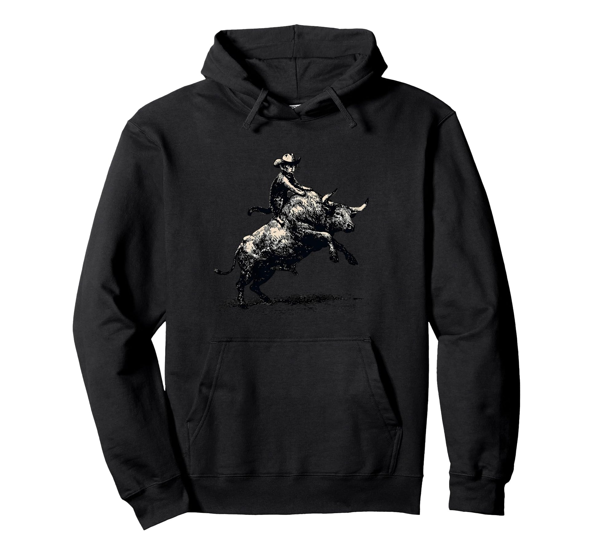 Cat Cowboy Western Country Cowgirl Hoodie - Streetwear Style for Adults - T-Shirt, Sweatshirt, Hoodie