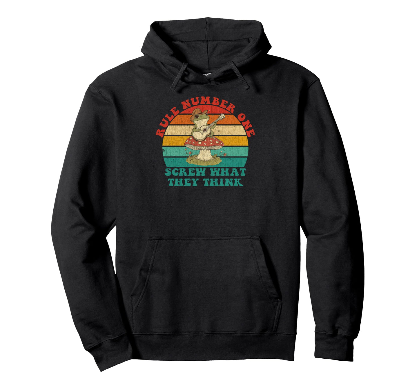 Rule Number One Screw What They Think Hoodie - Minimalist Print Men Women - T-Shirt, Sweatshirt, Hoodie