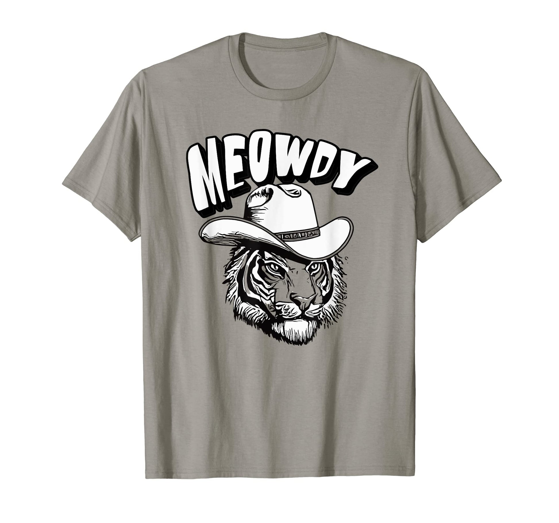 Meowdy Funny Country Music Tiger T-Shirt - Novelty Apparel Men Women - T-Shirt, Sweatshirt, Hoodie