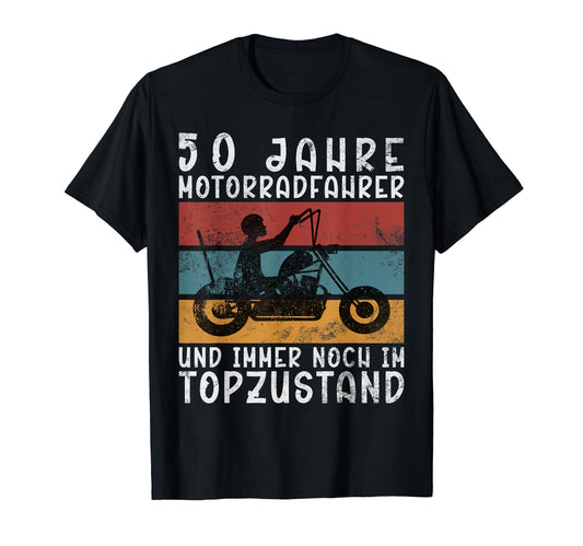 50 Years Biker 1974 Motorcyclist T-Shirt - Casual Everyday Wear Unisex - T-Shirt, Sweatshirt, Hoodie