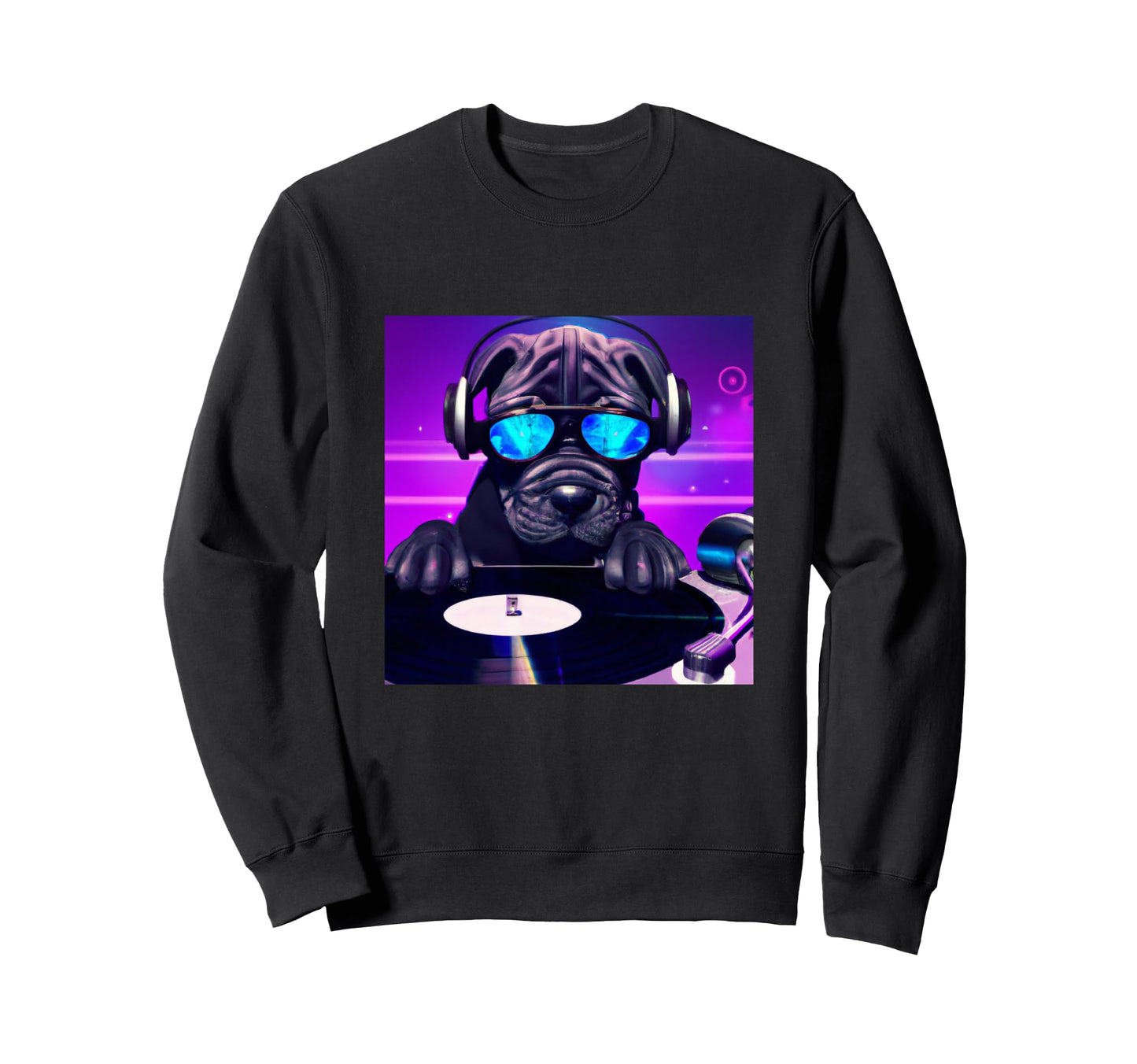 Cane Corso Dj Vaporwave Aesthetic Dog Sweatshirt - Novelty Apparel Unisex - T-Shirt, Sweatshirt, Hoodie